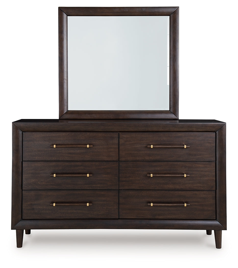 Dantenton Queen Panel Bed, Dresser and Mirror - B611B3