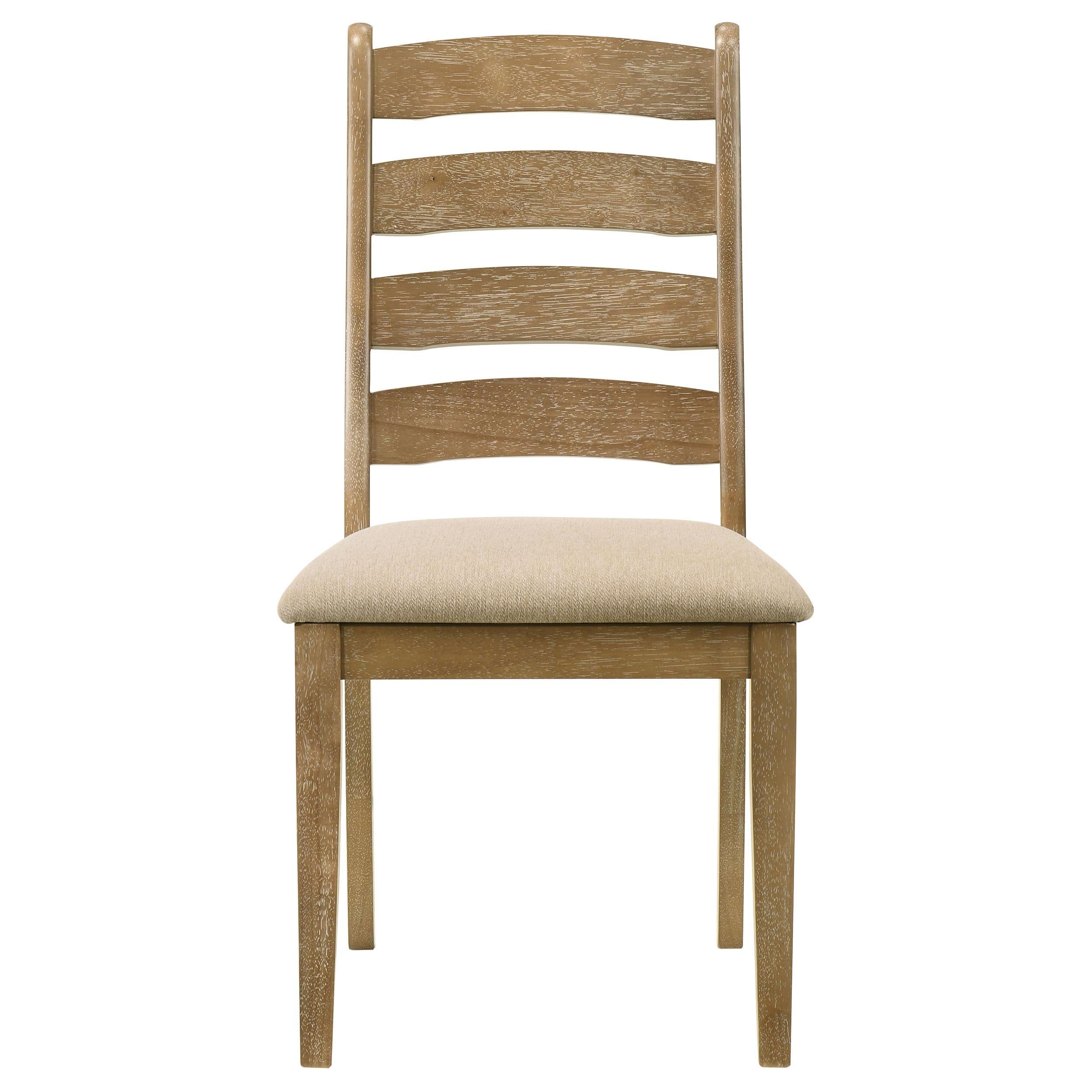 Danvers Ladder Back Dining Side Chair Brown Oak (Set of 2) - 109152