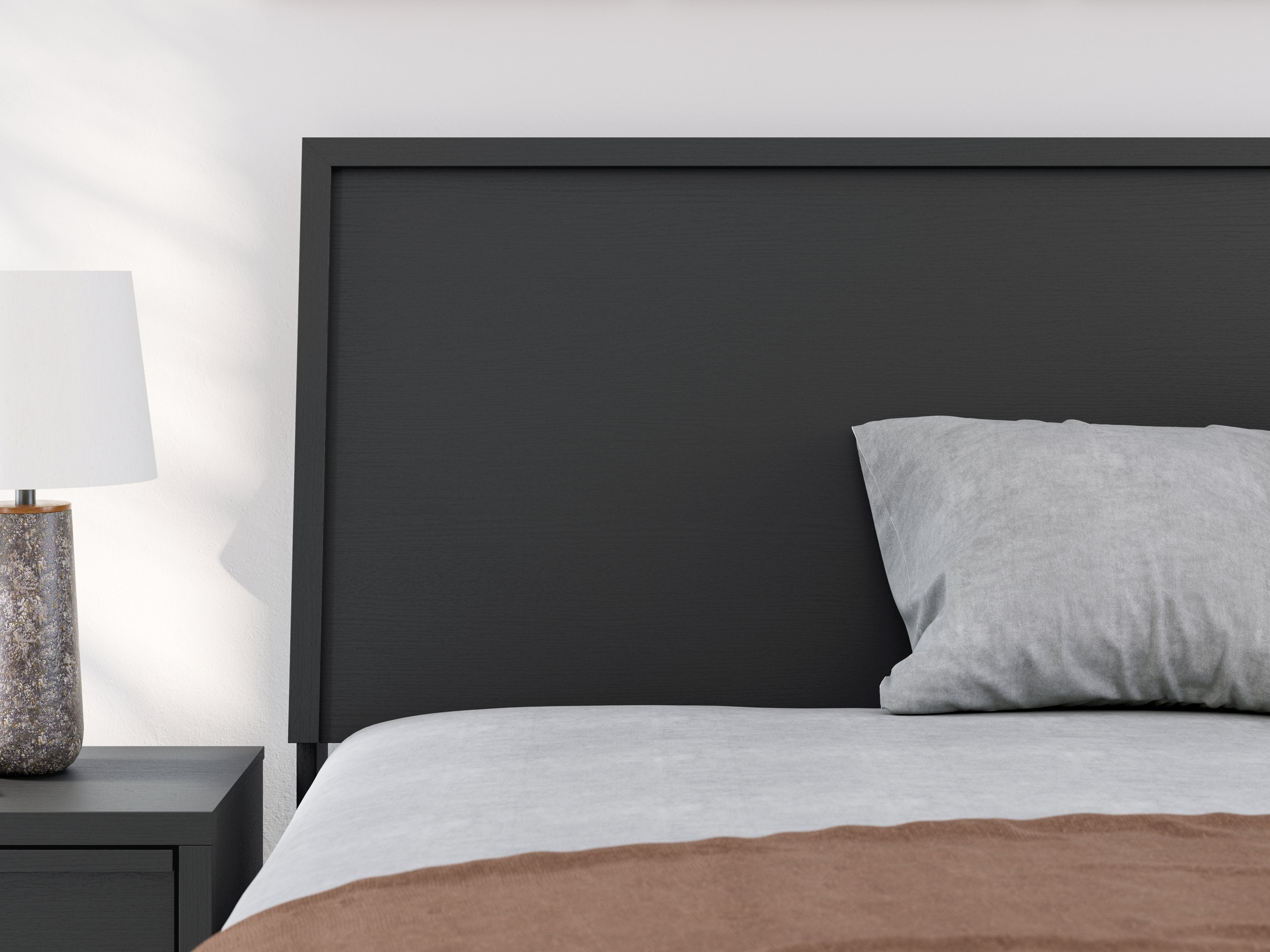 Danziar Black Full Slat Headboard - B1013-87