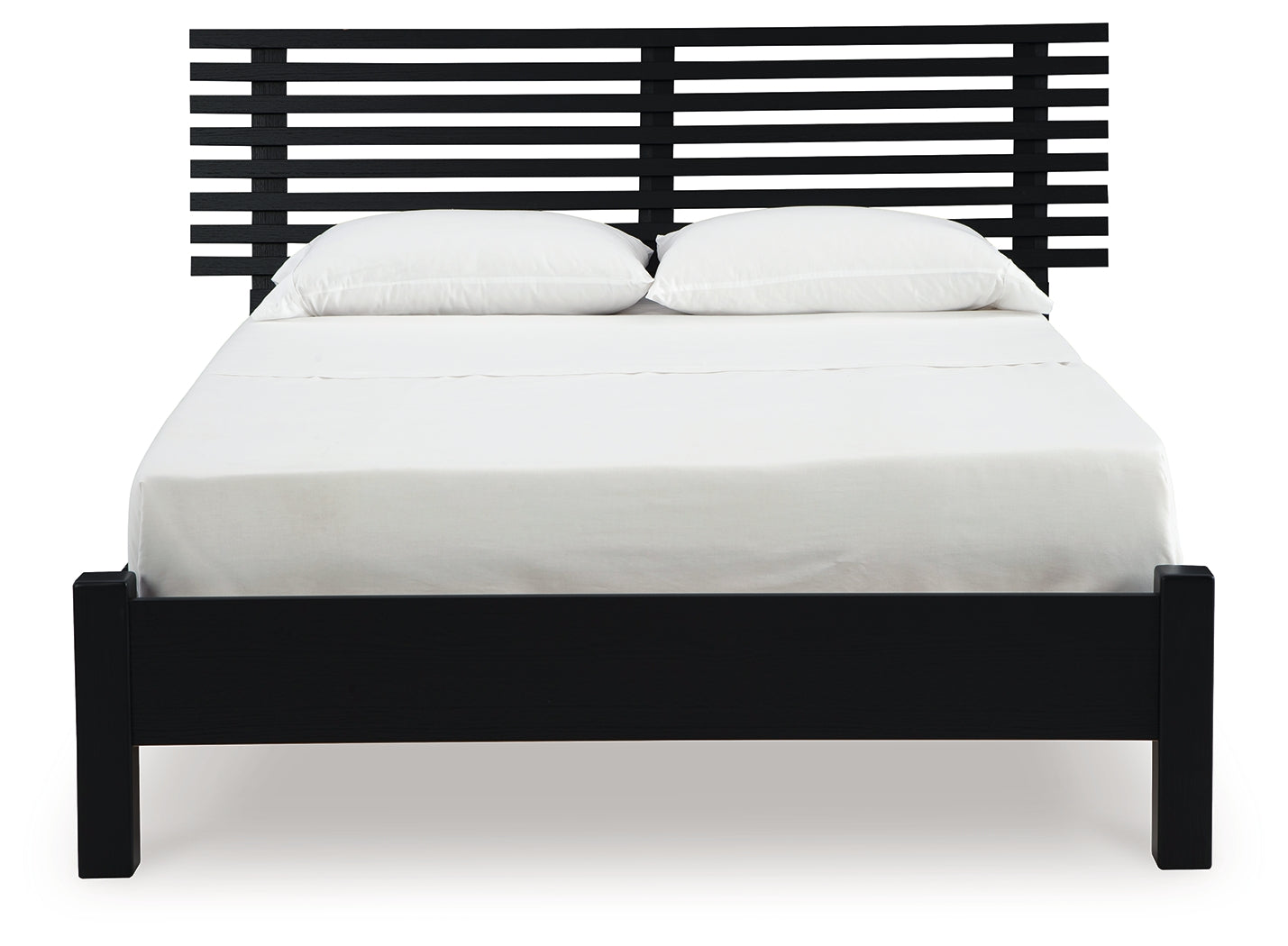 Danziar Black Full Slat Panel Bed - B1013B19