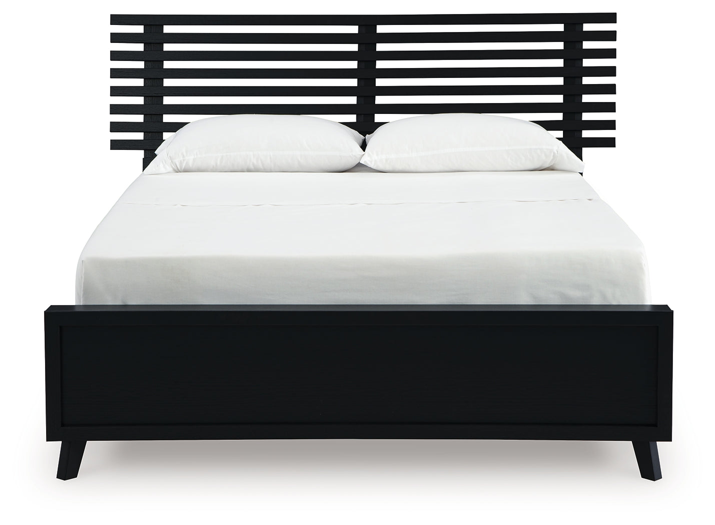 Danziar Black Full Slat Panel Bed - B1013B23