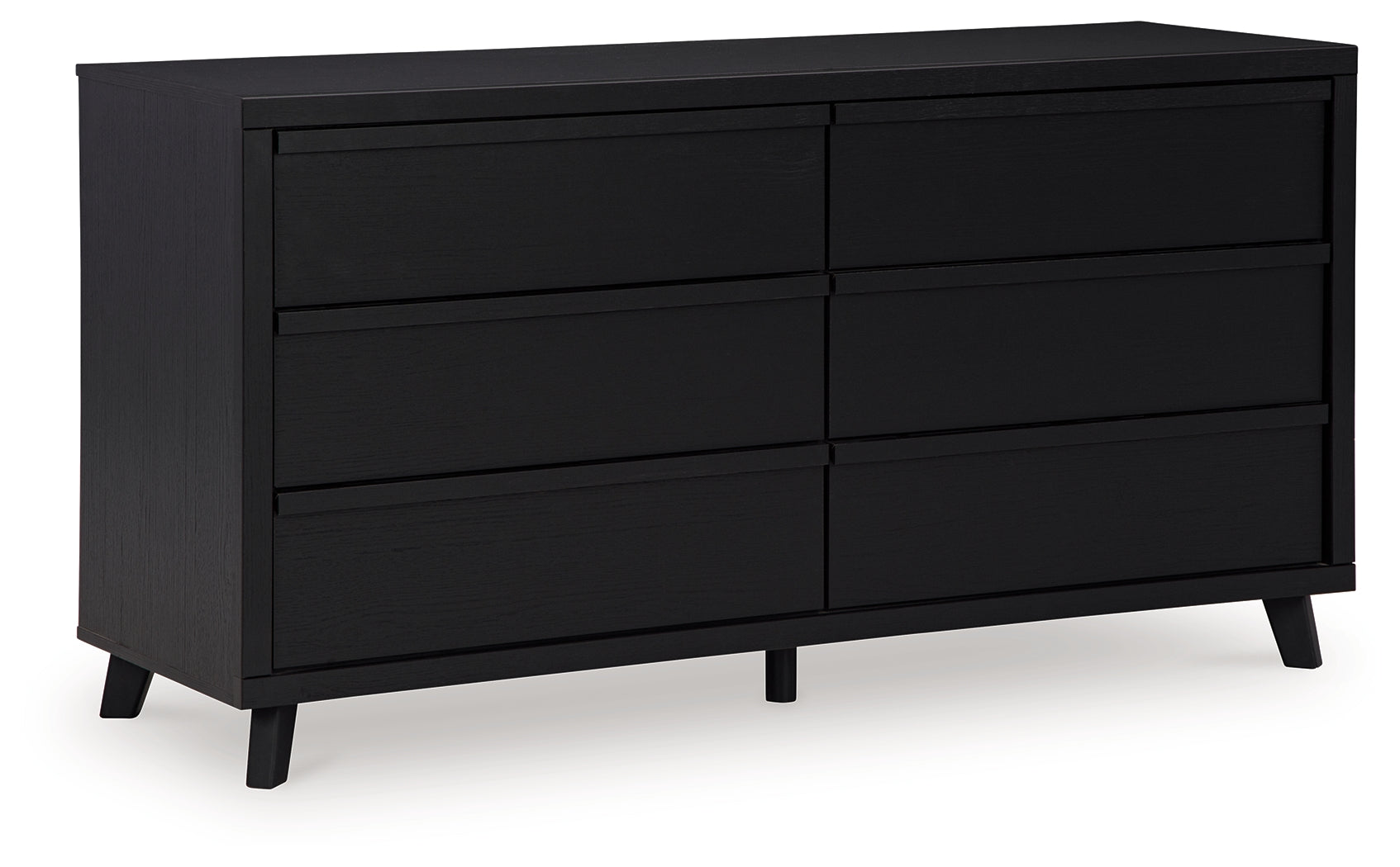 Danziar Black King Panel Bed, Dresser and 2 Nightstands - B1013B14
