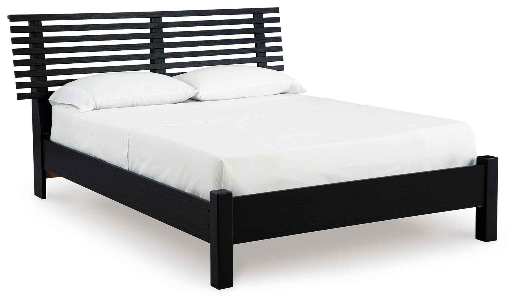 Danziar Full Panel Slat Bed, Dresser and Mirror - B1013B21