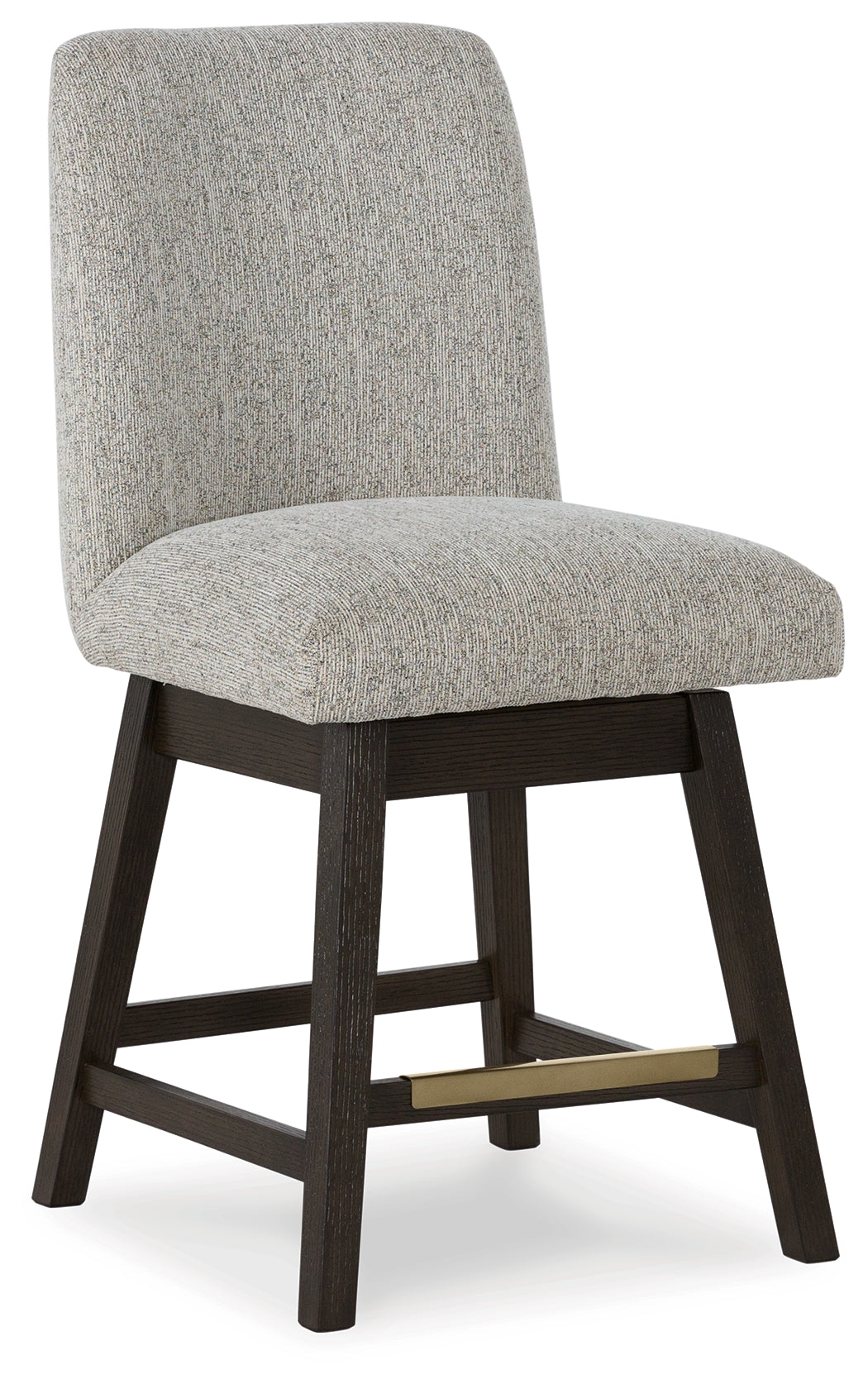 Dark Brown Burkhaus Counter Height Dining Table and 4 Barstools with Storage - PKG019511