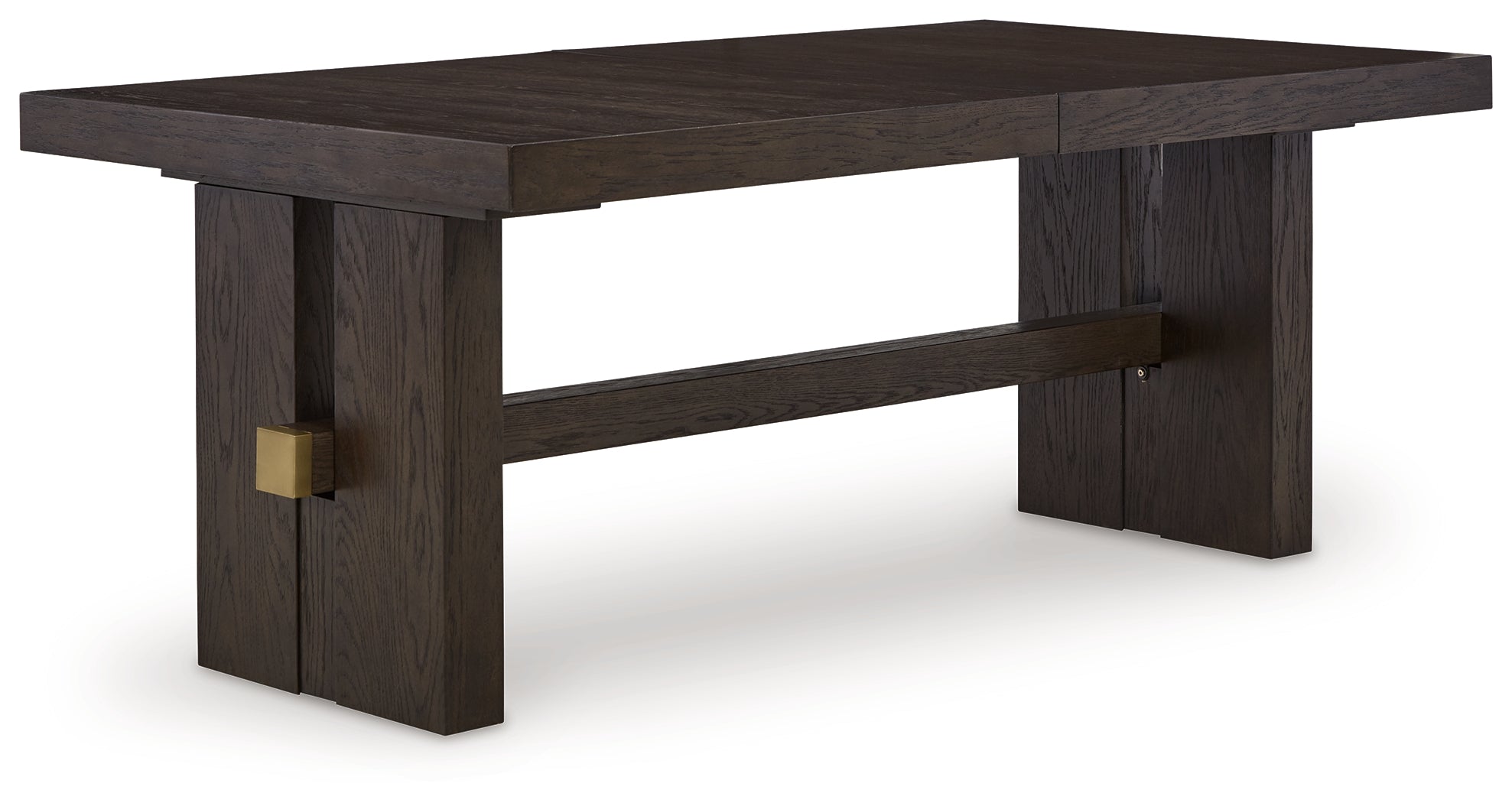 Dark Brown Burkhaus Dining Table and 8 Chairs with Storage - PKG013374