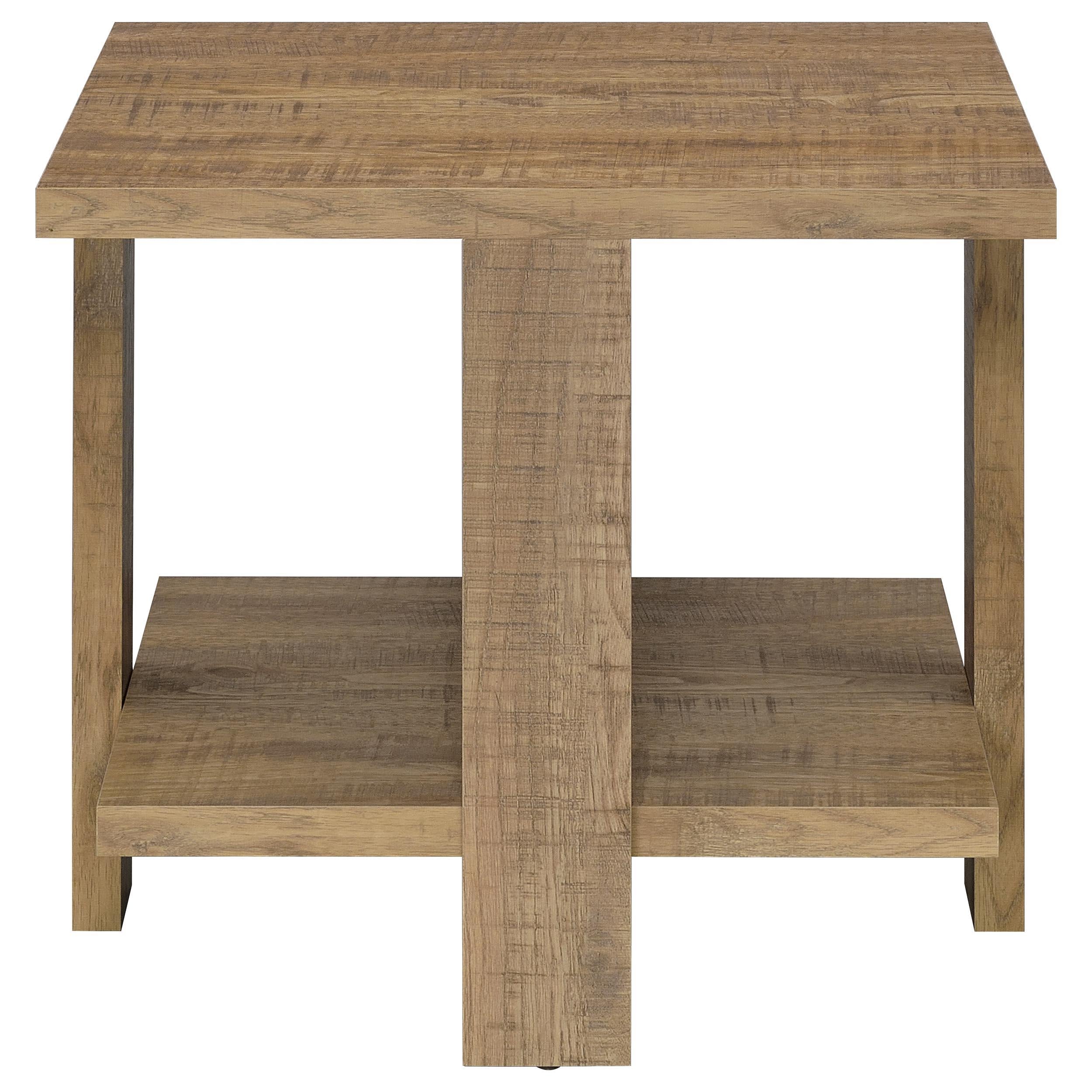 Dawn 2-piece Round Coffee and End Table Set Mango Brown - 707718-S2