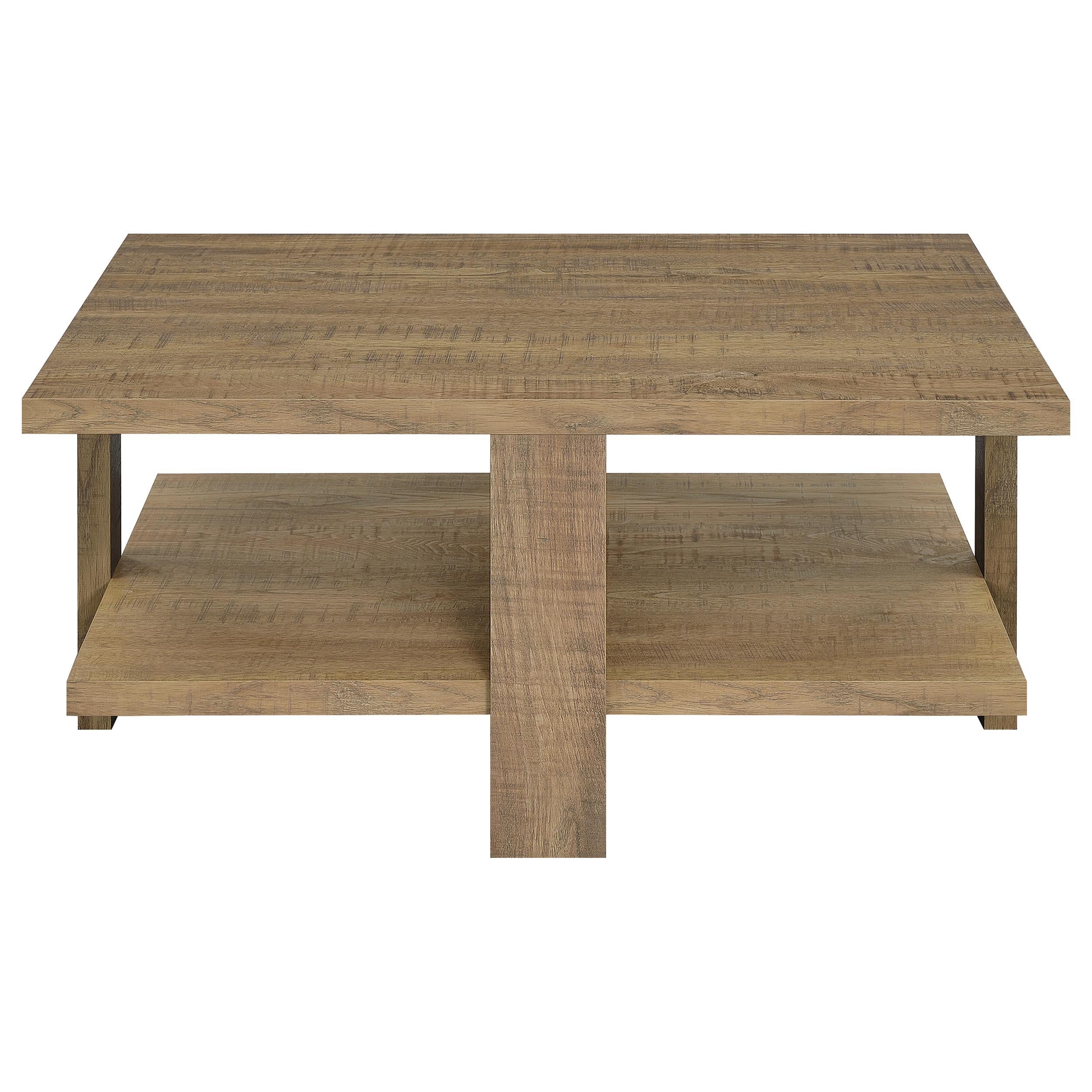 Dawn 2-piece Round Coffee and End Table Set Mango Brown - 707718-S2