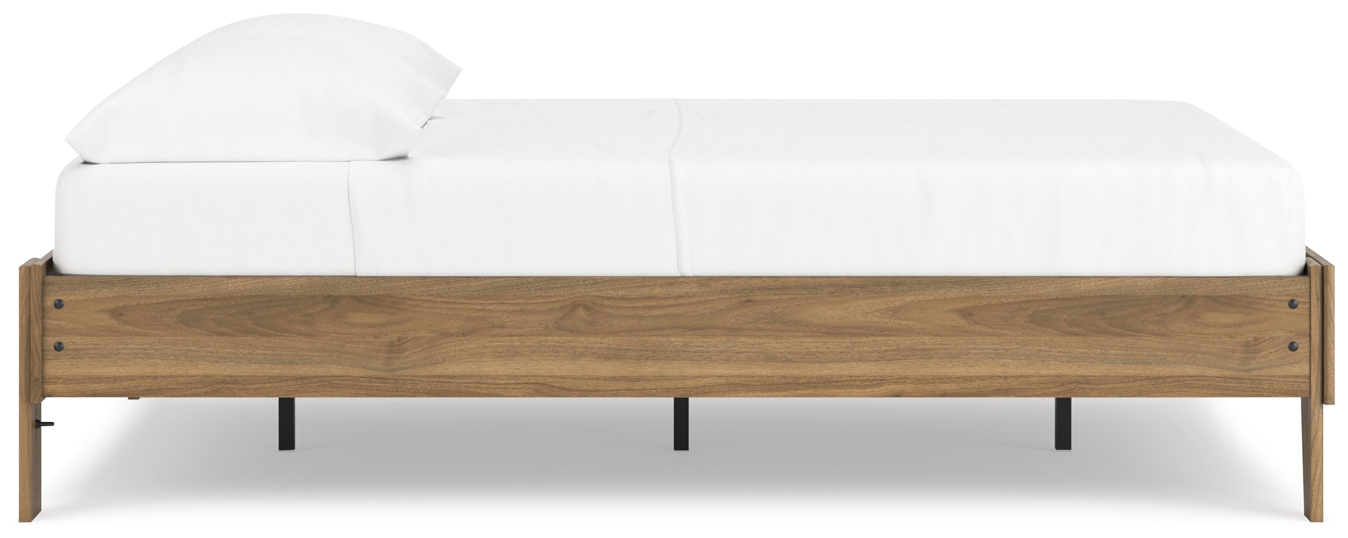 Deanlow Full Platform Bed with Dresser, Chest and Nightstand in Honey - PKG017197
