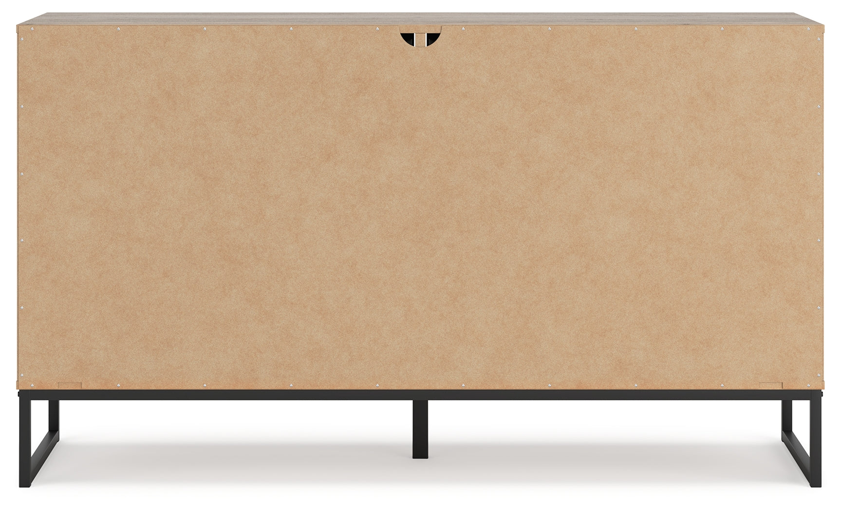 Deanlow Twin Platform Panel Bed with Dresser, Chest and 2 Nightstands in Honey - PKG017201