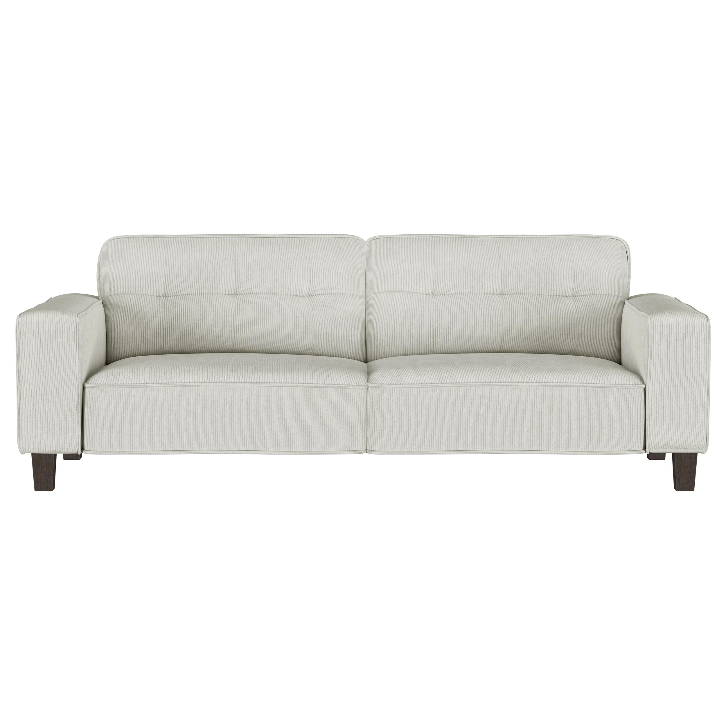 Deerhurst 3-piece Upholstered Tufted Track Arm Sofa Set Beige - 509647-S3