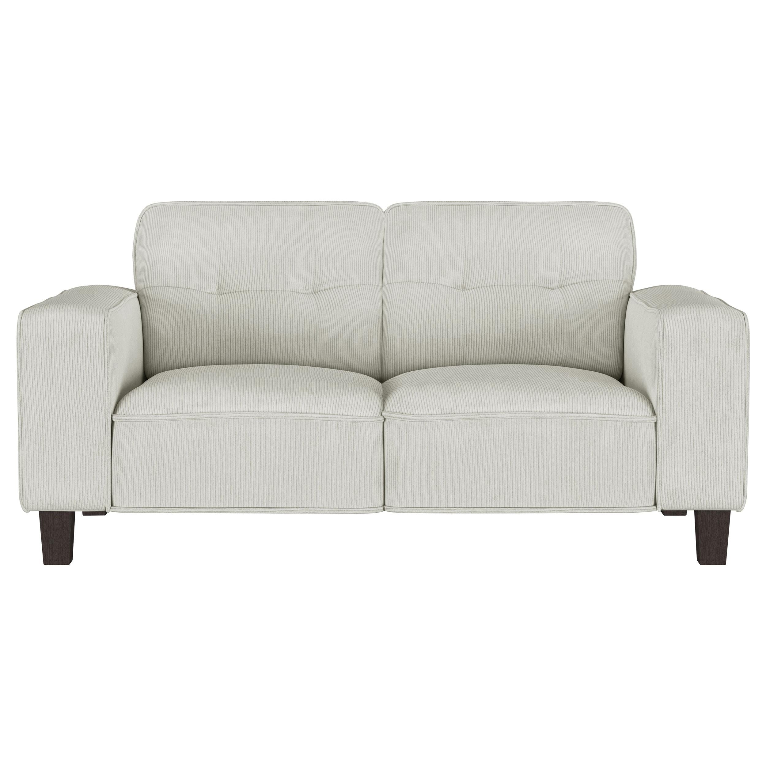 Deerhurst 3-piece Upholstered Tufted Track Arm Sofa Set Beige - 509647-S3