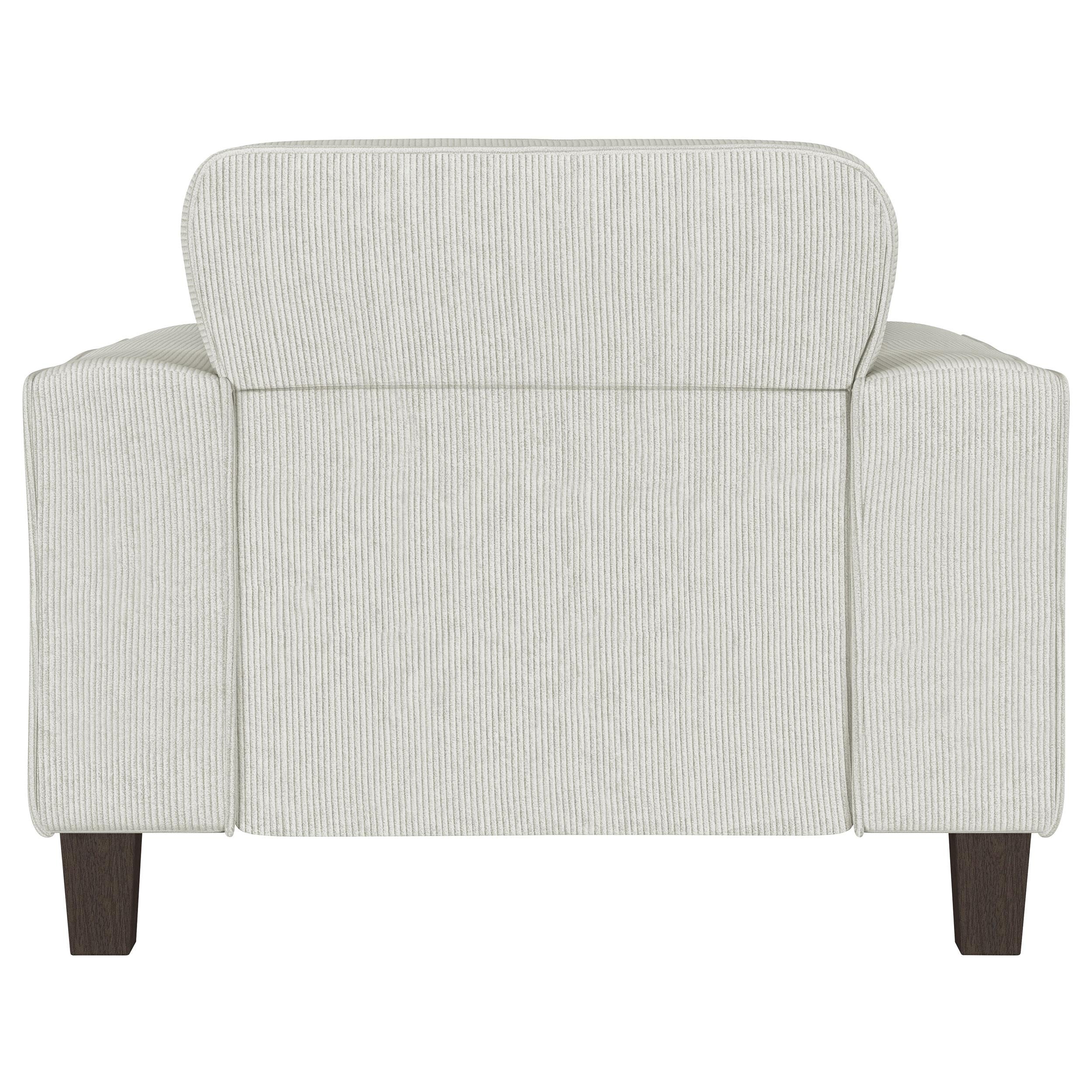 Deerhurst Upholstered Tufted Track Arm Accent Chair Beige - 509649