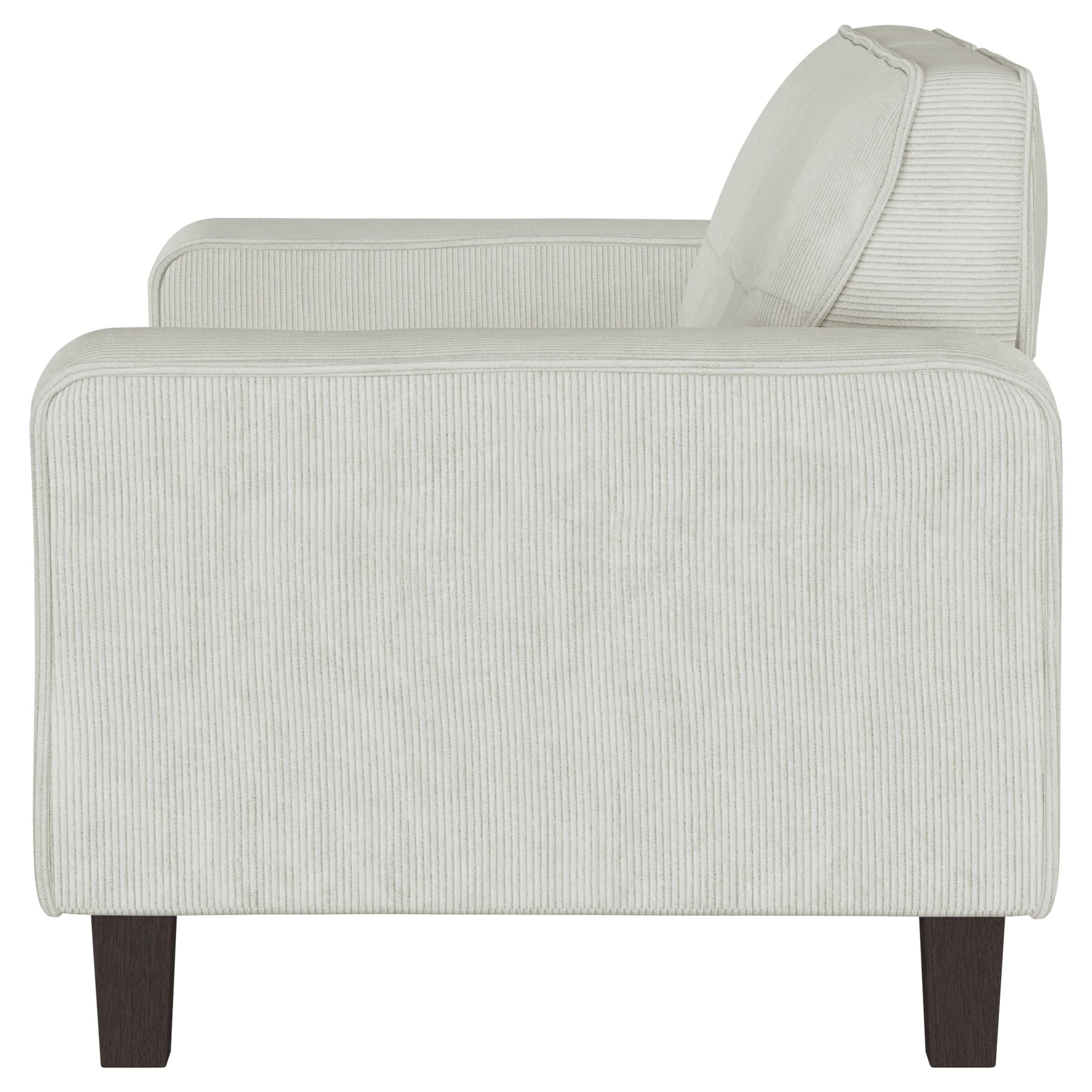 Deerhurst Upholstered Tufted Track Arm Loveseat Beige - 509648