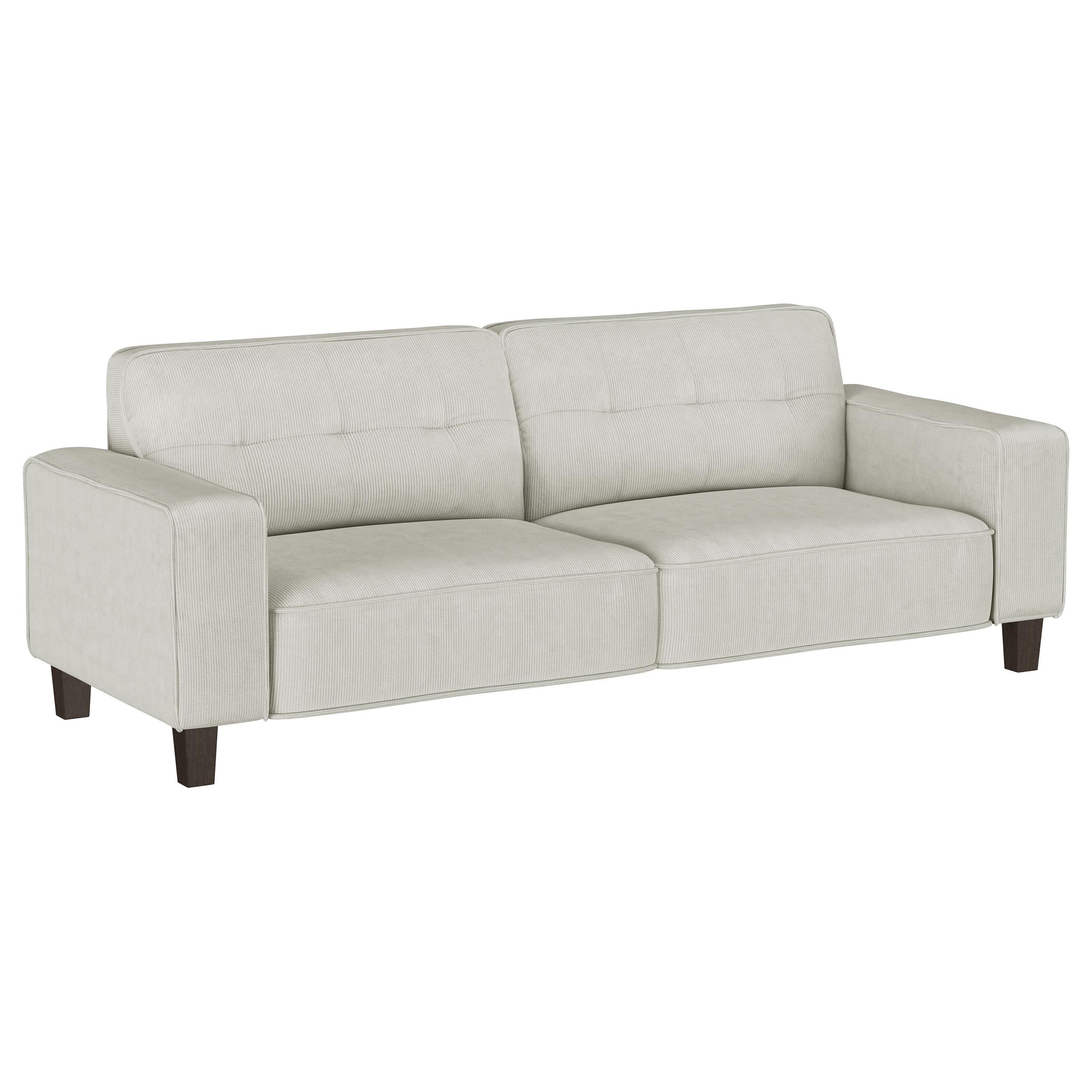 Deerhurst Upholstered Tufted Track Arm Sofa Beige - 509647