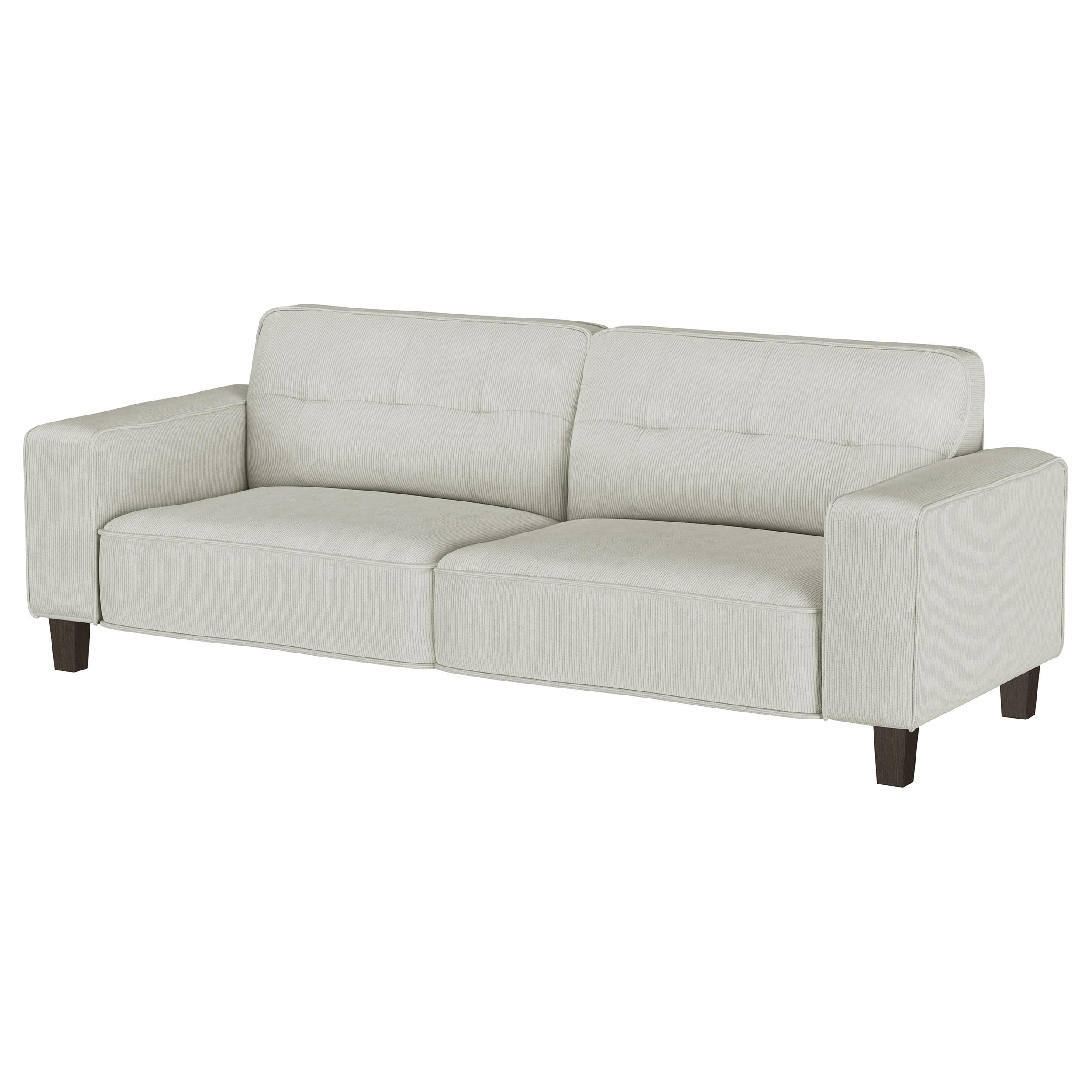 Deerhurst Upholstered Tufted Track Arm Sofa Beige - 509647