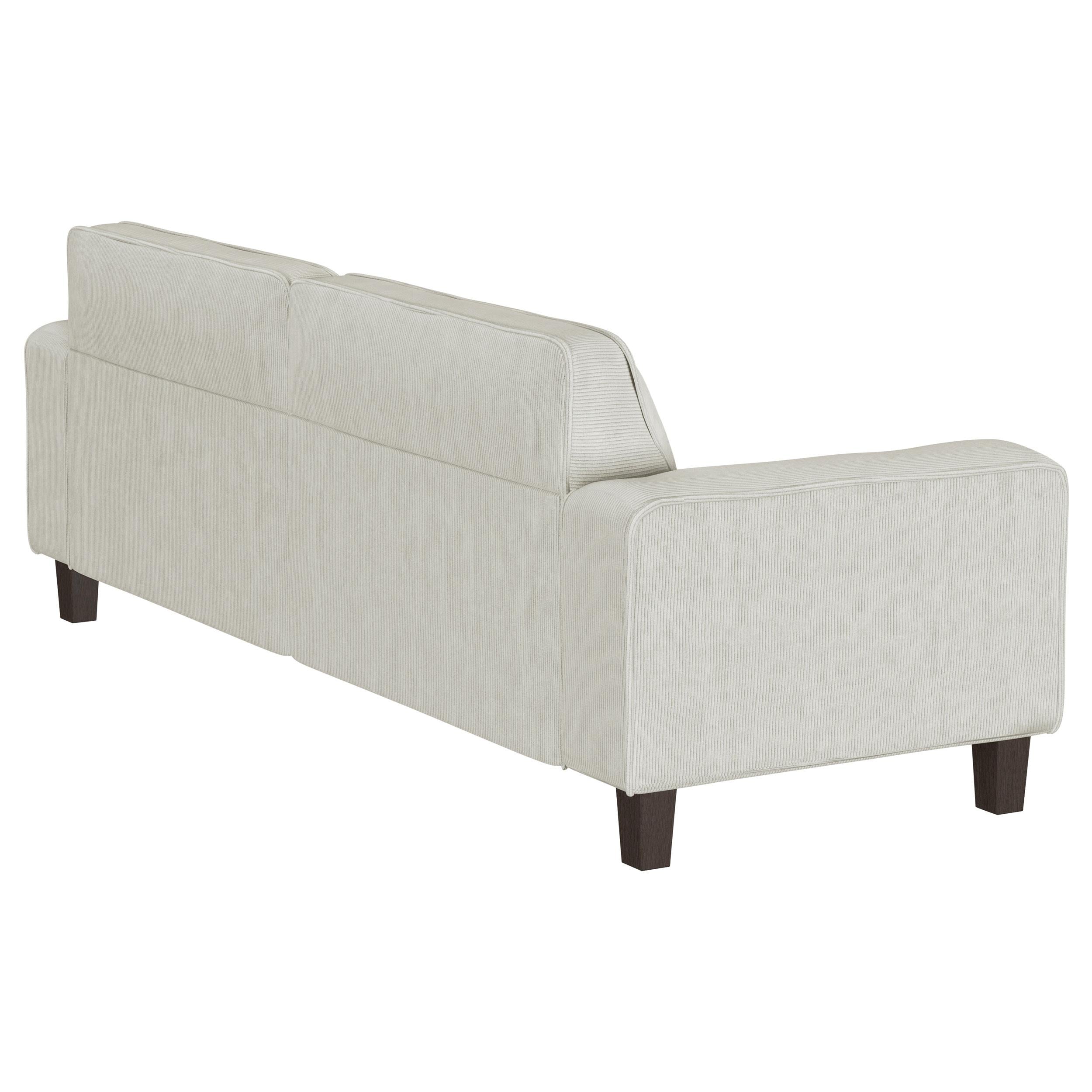 Deerhurst Upholstered Tufted Track Arm Sofa Beige - 509647