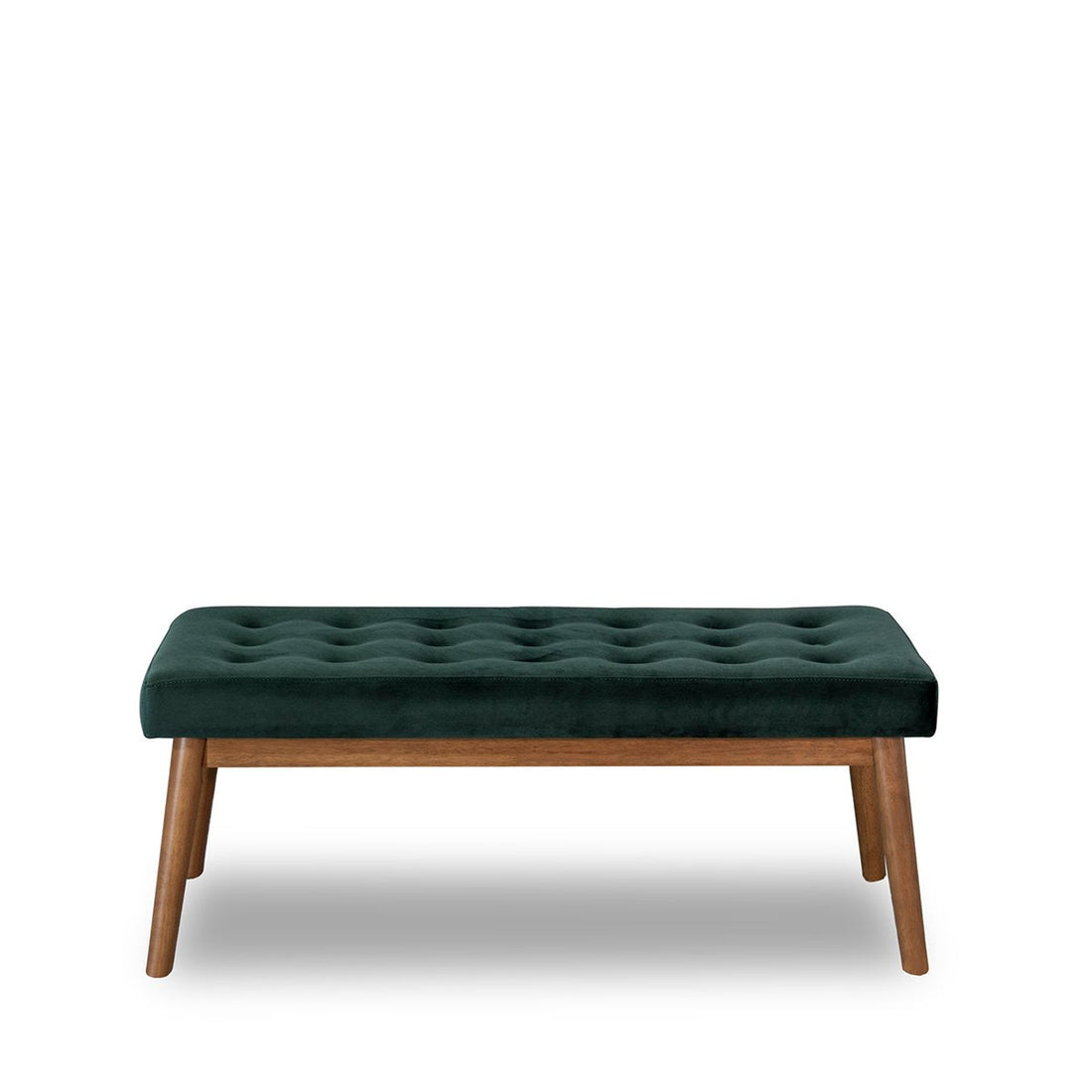Delilah Modern Bench - Green Velvet - BEN00500702