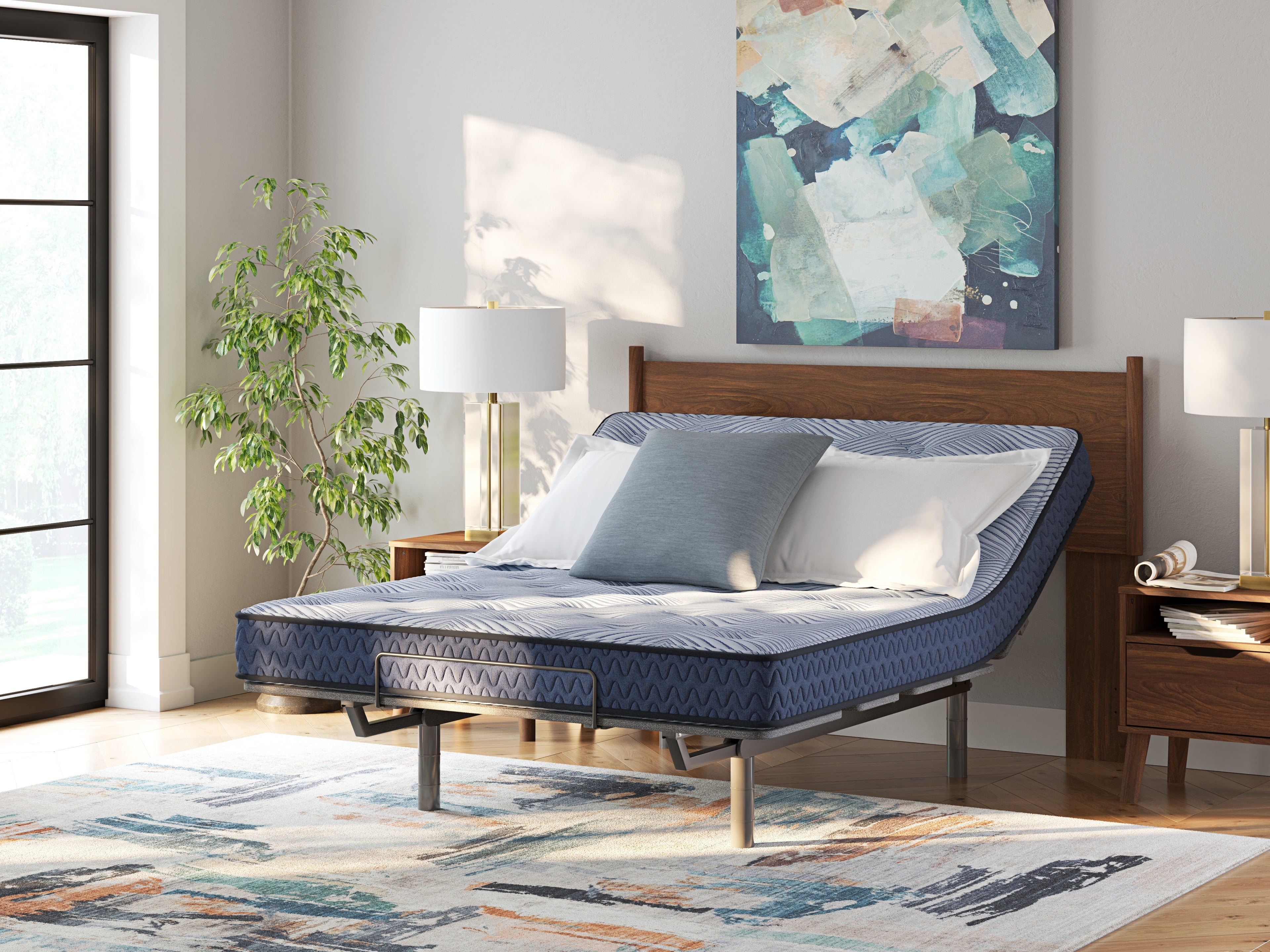 Dellyn Bonnell Light Blue King Mattress - M20141