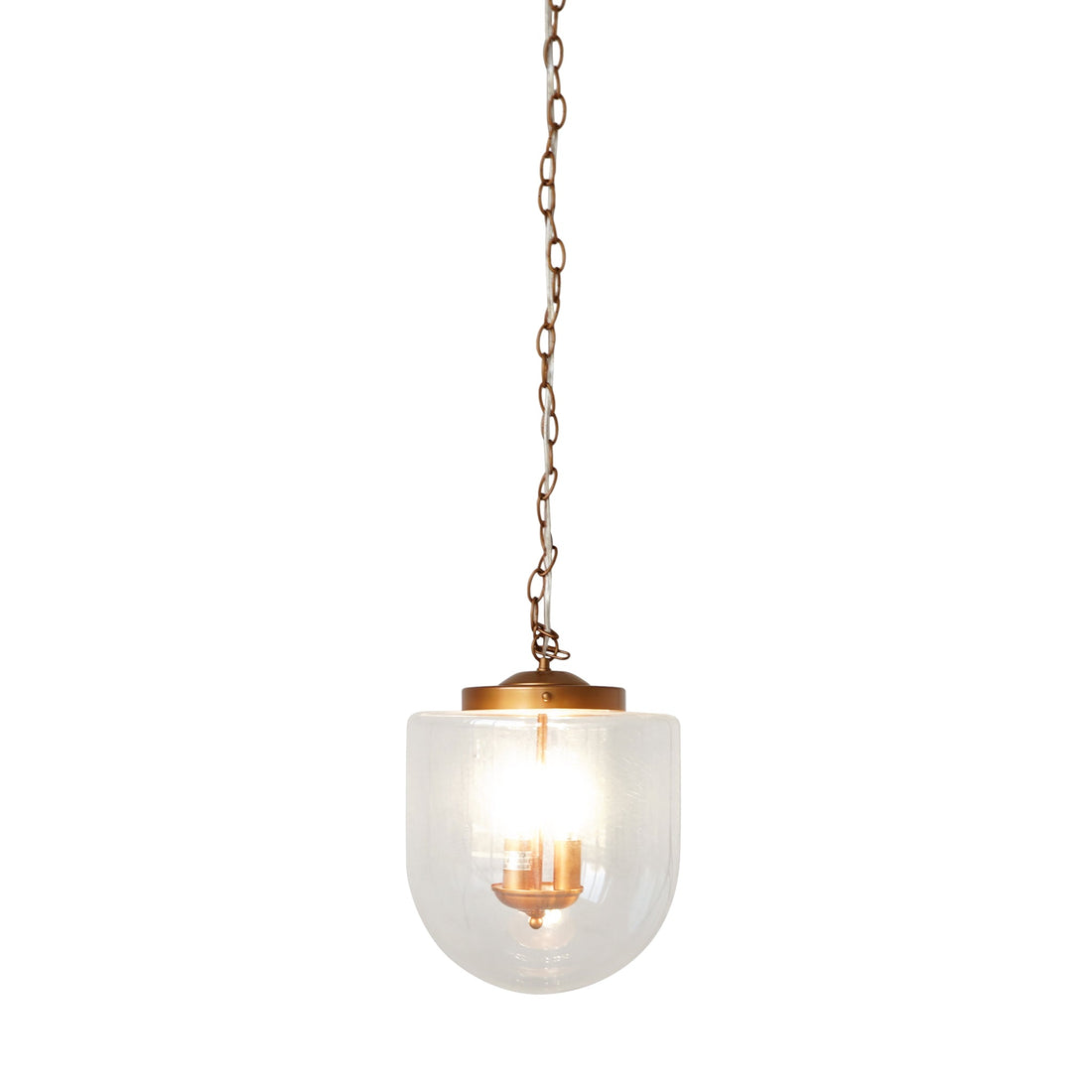 Delphi Pendant Lamp - Coarse Gold and Clear Glass - PNL04102601