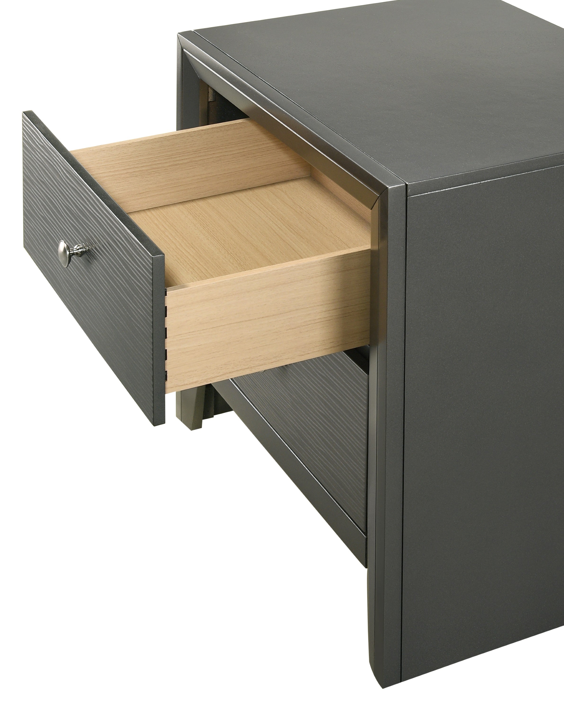 Denker Gunmetal Panel Youth Bedroom Set - SET | B4715-F-HBFB | B4715-F-RAIL | B4715-2 | B4715-4 - Bien Home Furniture & Electronics
