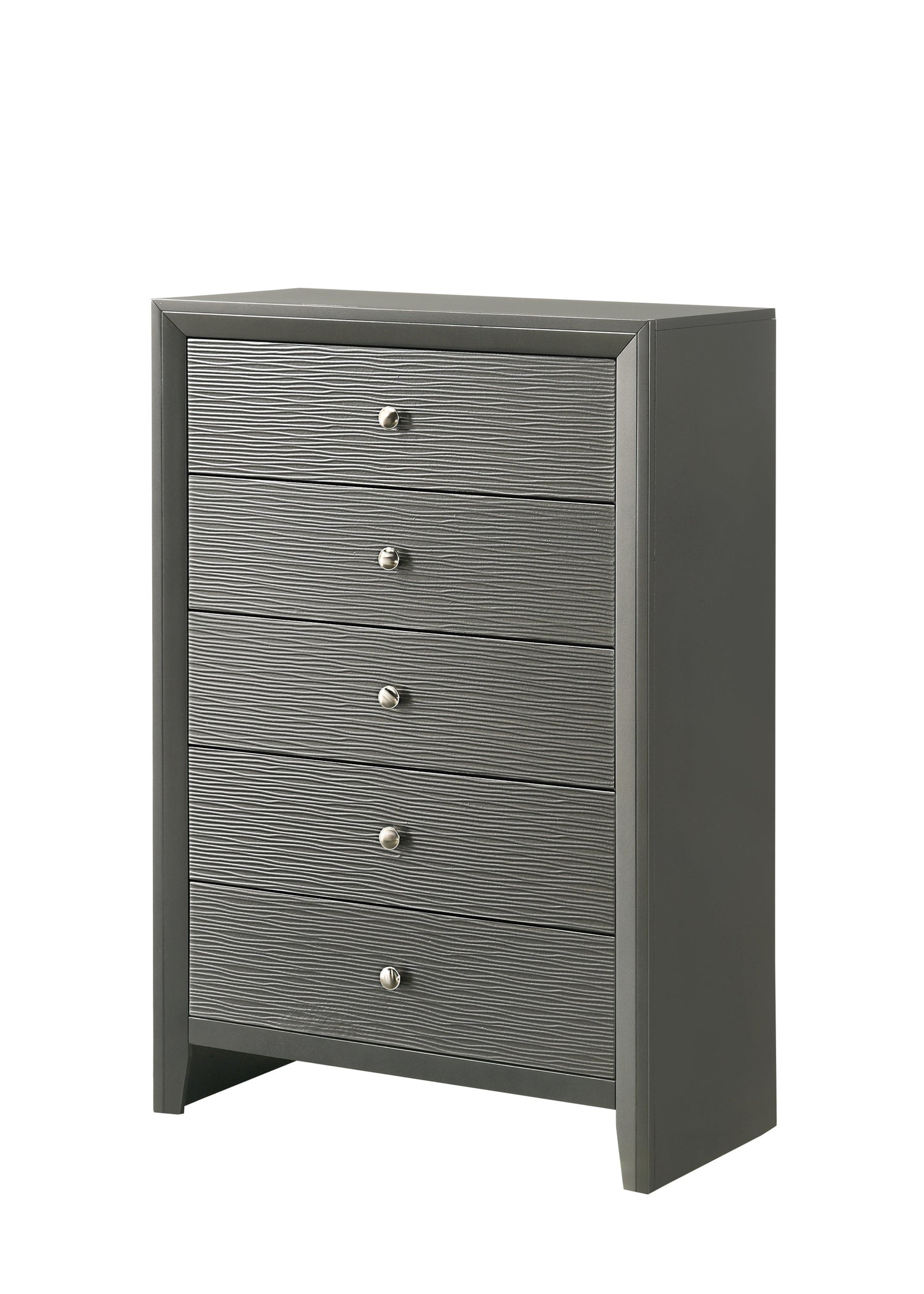 Denker Gunmetal Panel Youth Bedroom Set - SET | B4715-F-HBFB | B4715-F-RAIL | B4715-2 | B4715-4 - Bien Home Furniture &amp; Electronics