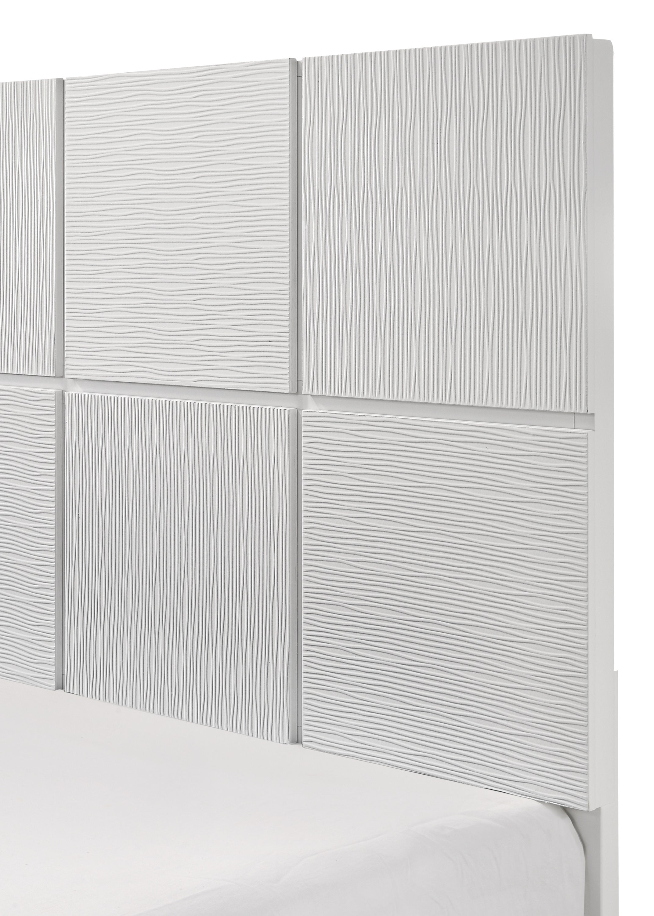 Denker White Panel Bedroom Set - SET | B4712-Q-HBFB | B4712-Q-RAIL | B4710-2 | B4710-4 - Bien Home Furniture & Electronics