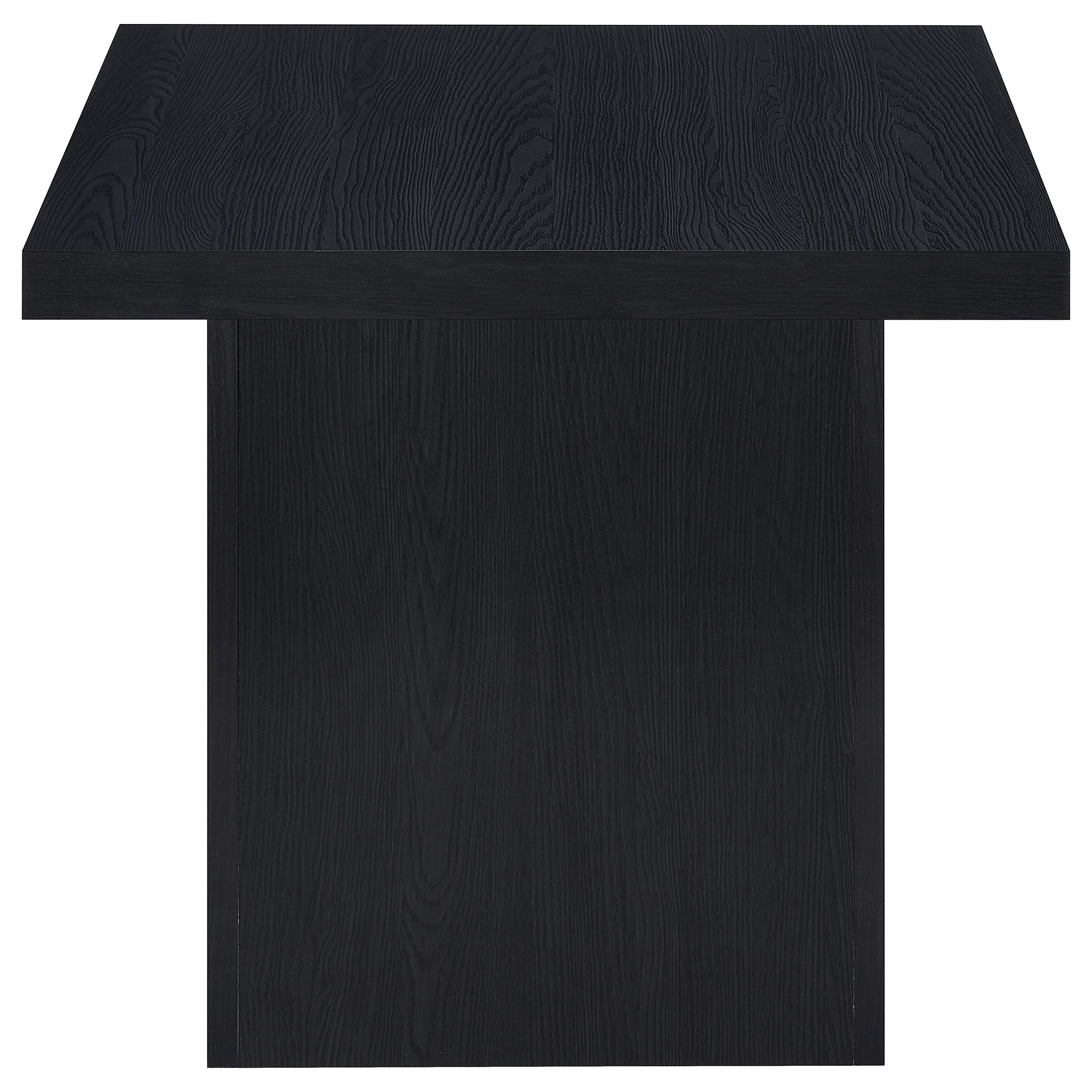 Devar 2-piece Square Cocktail Coffee End Table Set Black - 706408-S2