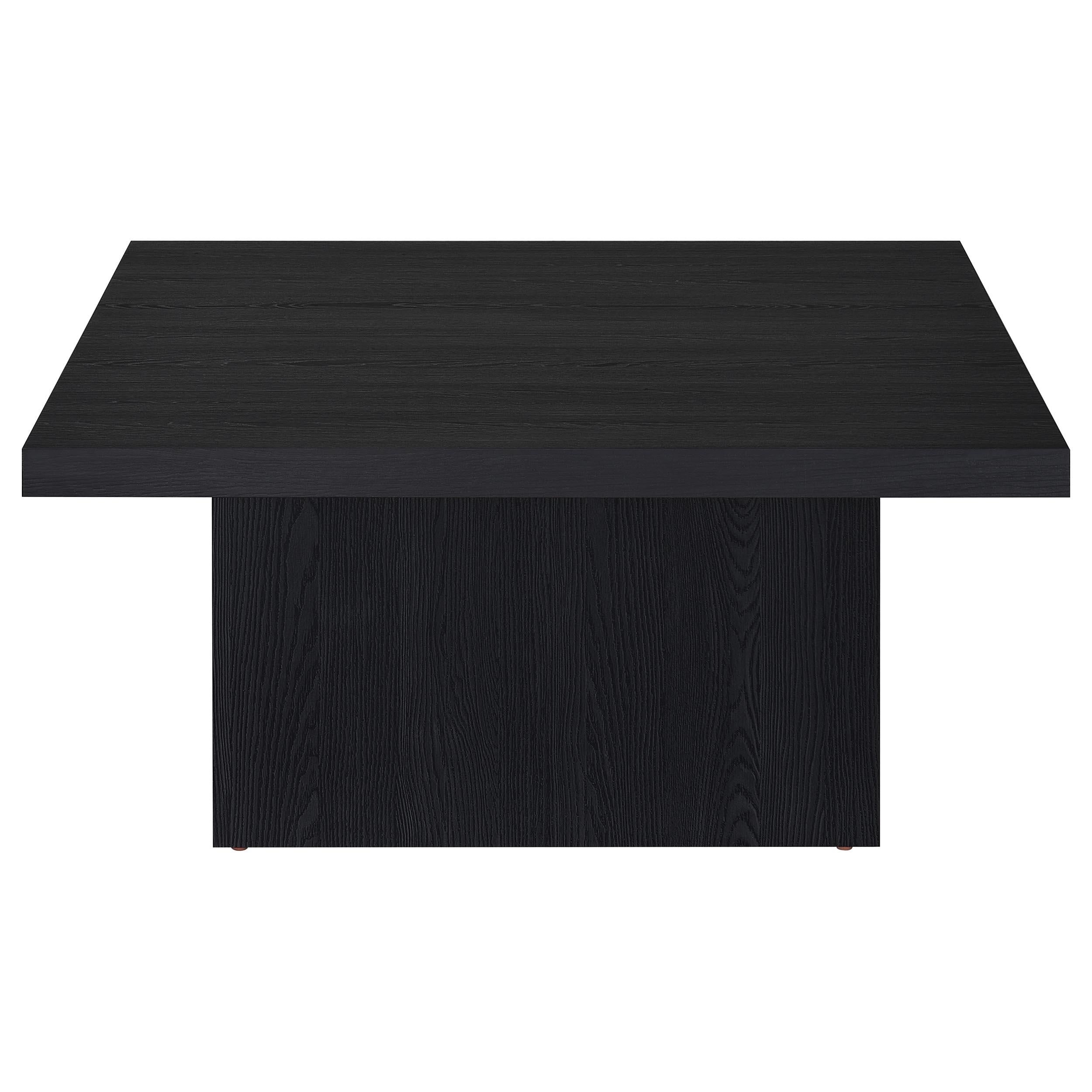 Devar Square Engineered Wood Cocktail Coffee Table Black - 706408