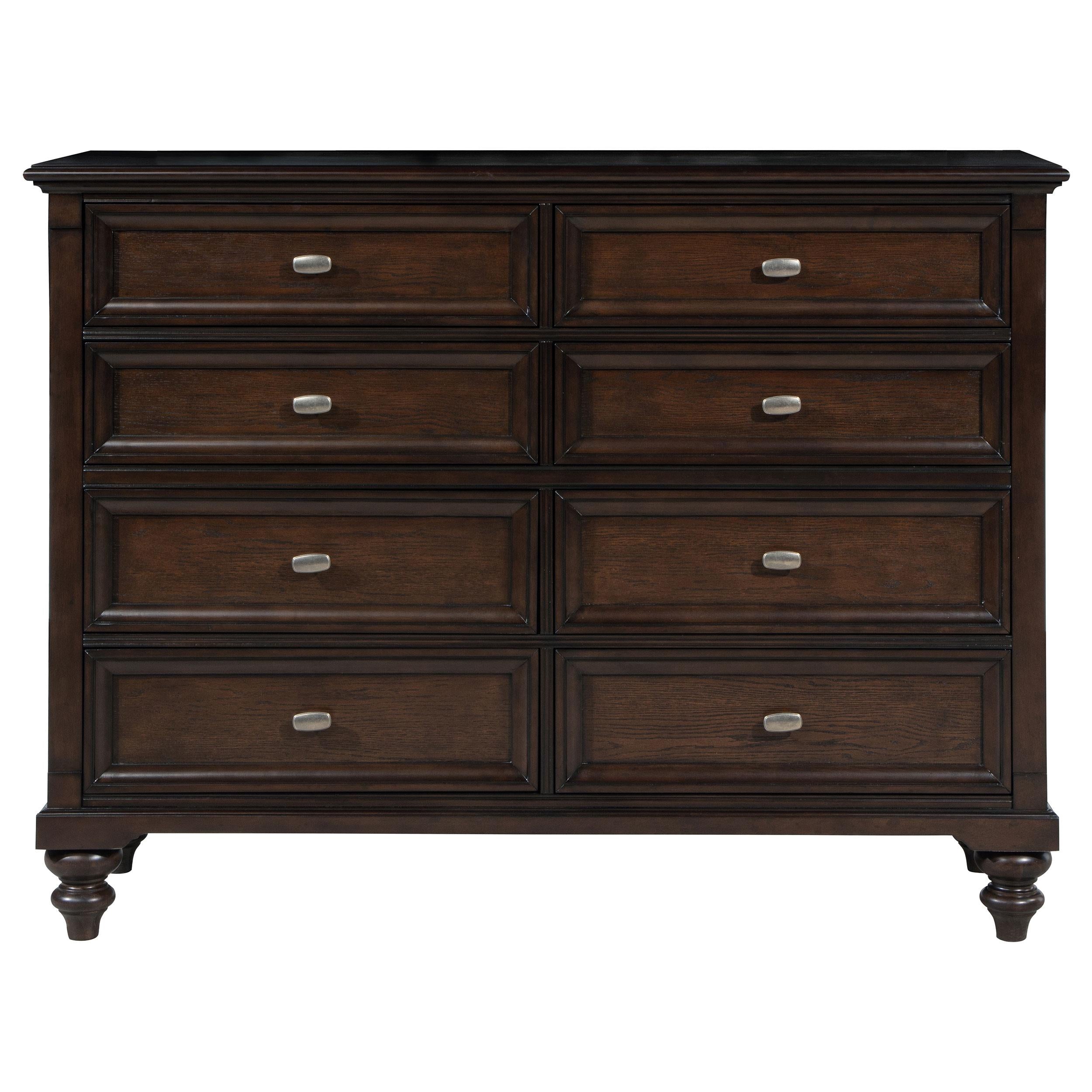Devon 4-piece California King Bedroom Set Red and Dark Oak - 360341KW-S4