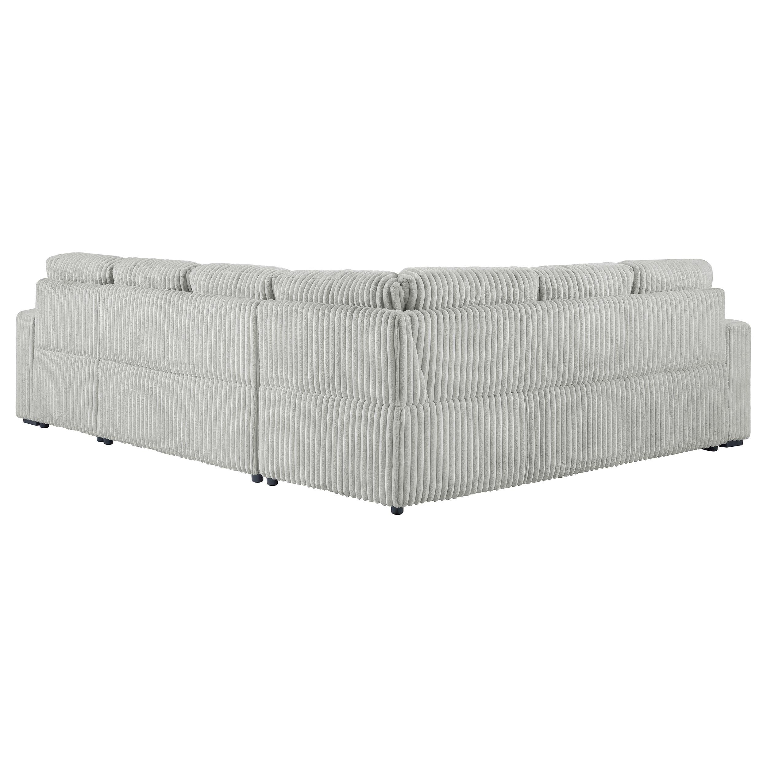 Devonshire Sleeper Sectional Sofa Storage Chaise Grey - 501208