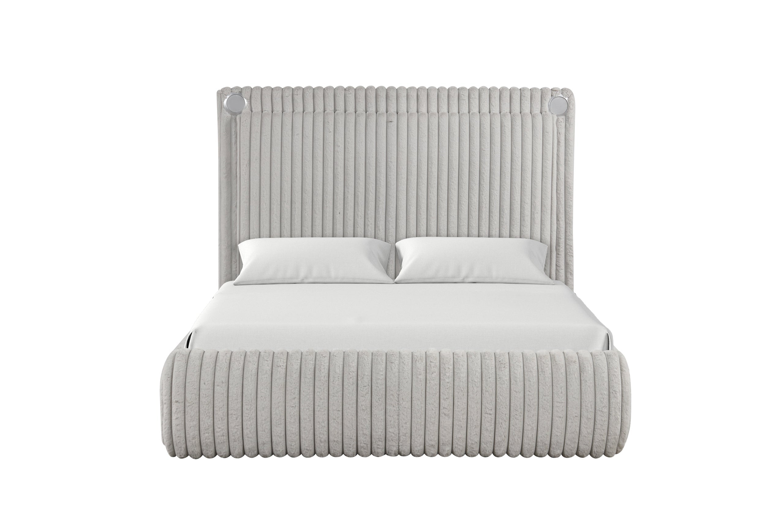 Diana Gray Platform Bed - Queen *QUEEN - DIANA GRAY QUEEN