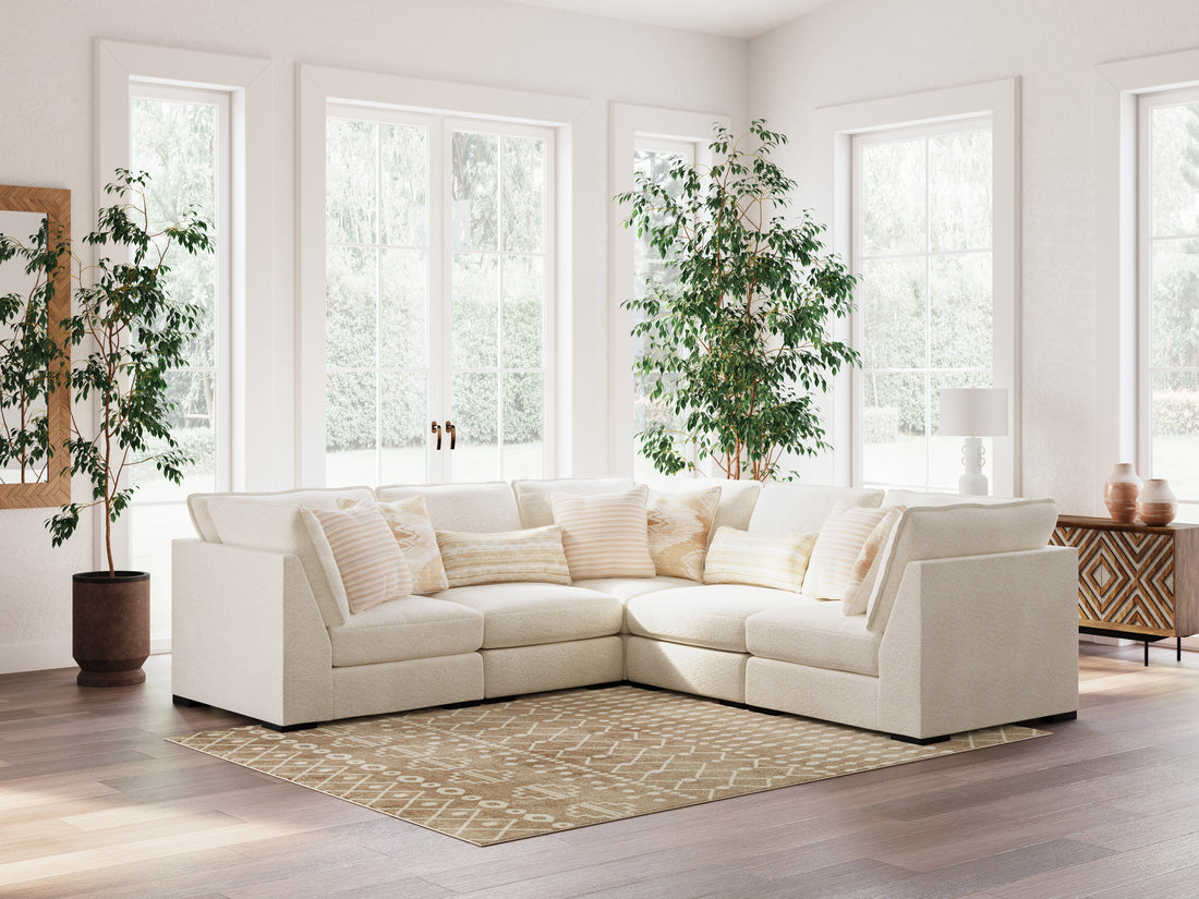 Donelson Creek Vanilla 5-Piece Sectional - 48002S1