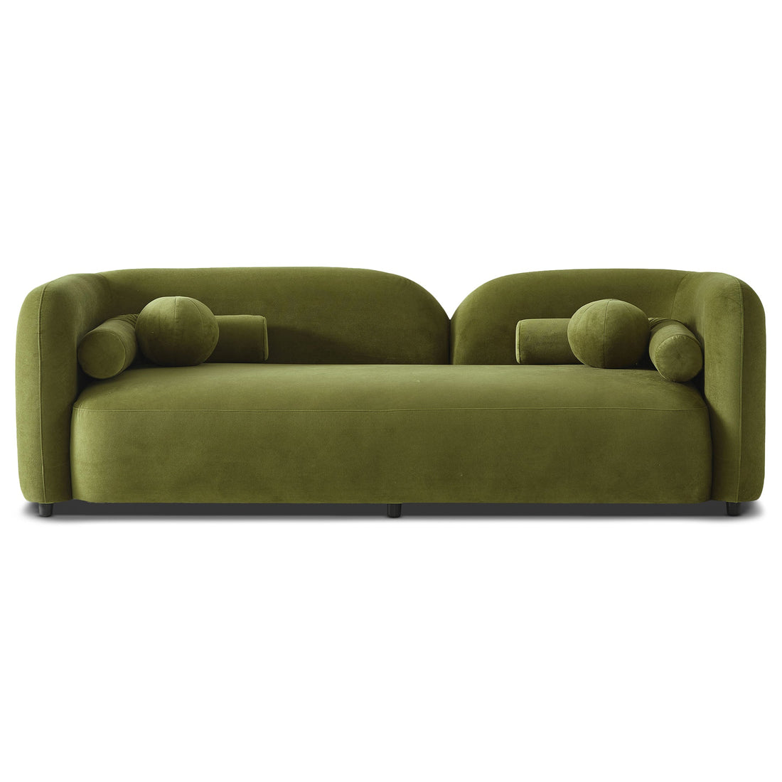 Donna Japandi Style Olive Green Velvet Sofa - SOF02600704