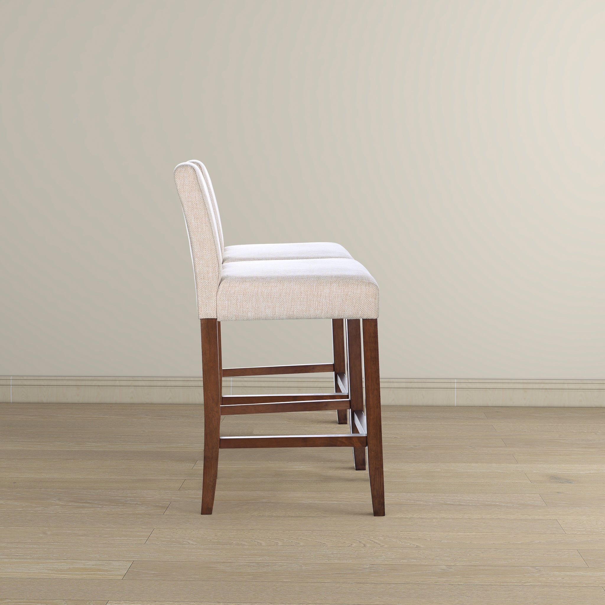 Dorian Beige Fabric Counter Chair (Set of 2) - STL03601001
