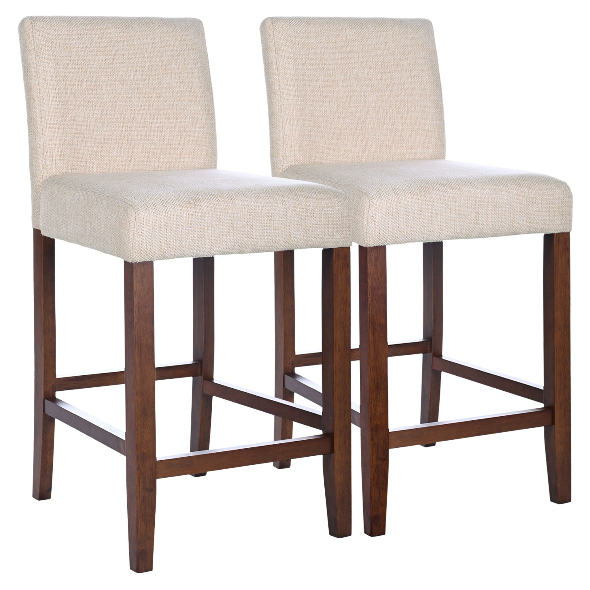 Dorian Beige Fabric Counter Chair (Set of 2) - STL03601001