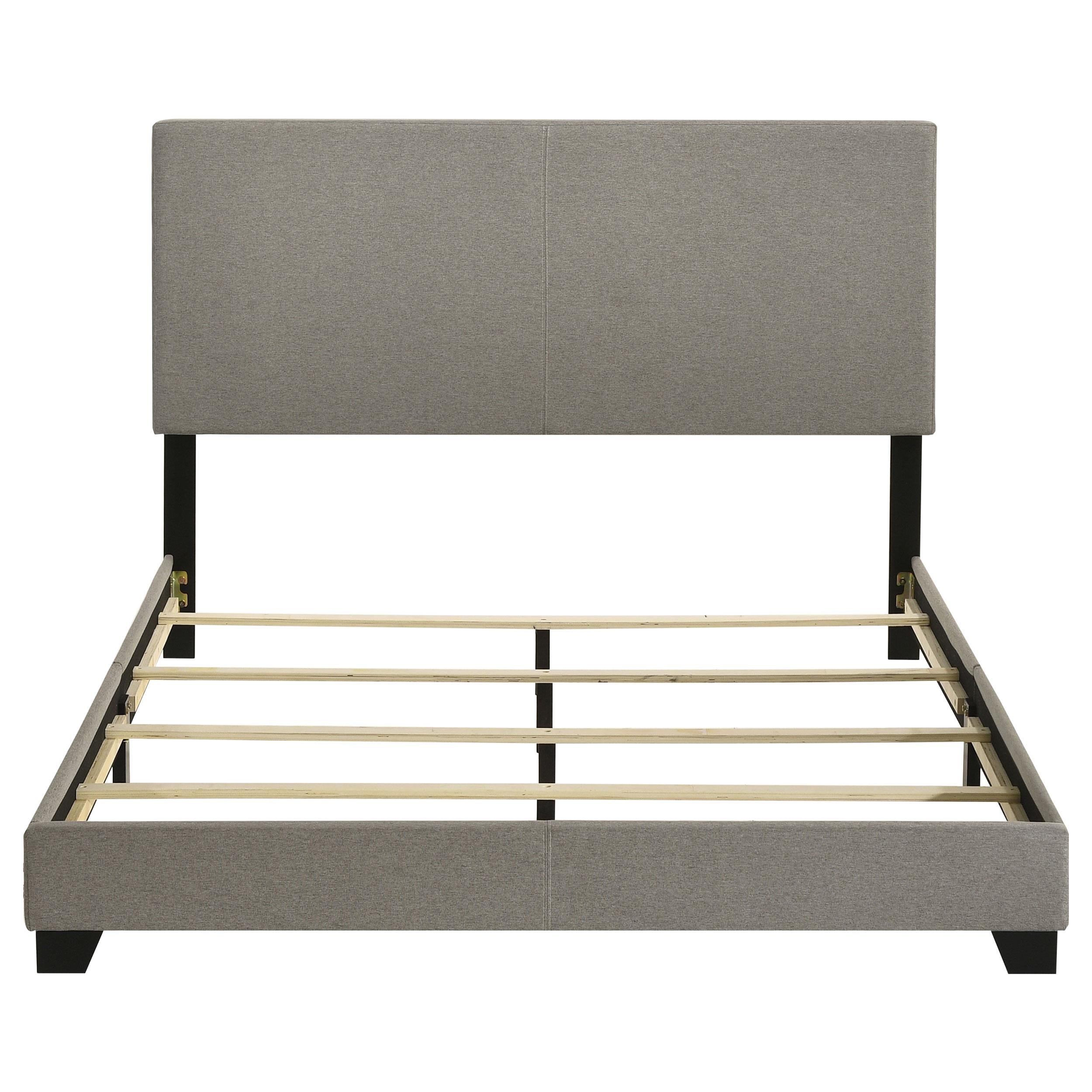 Dorian Fabric Upholstered Queen Panel Bed Taupe - 300851Q