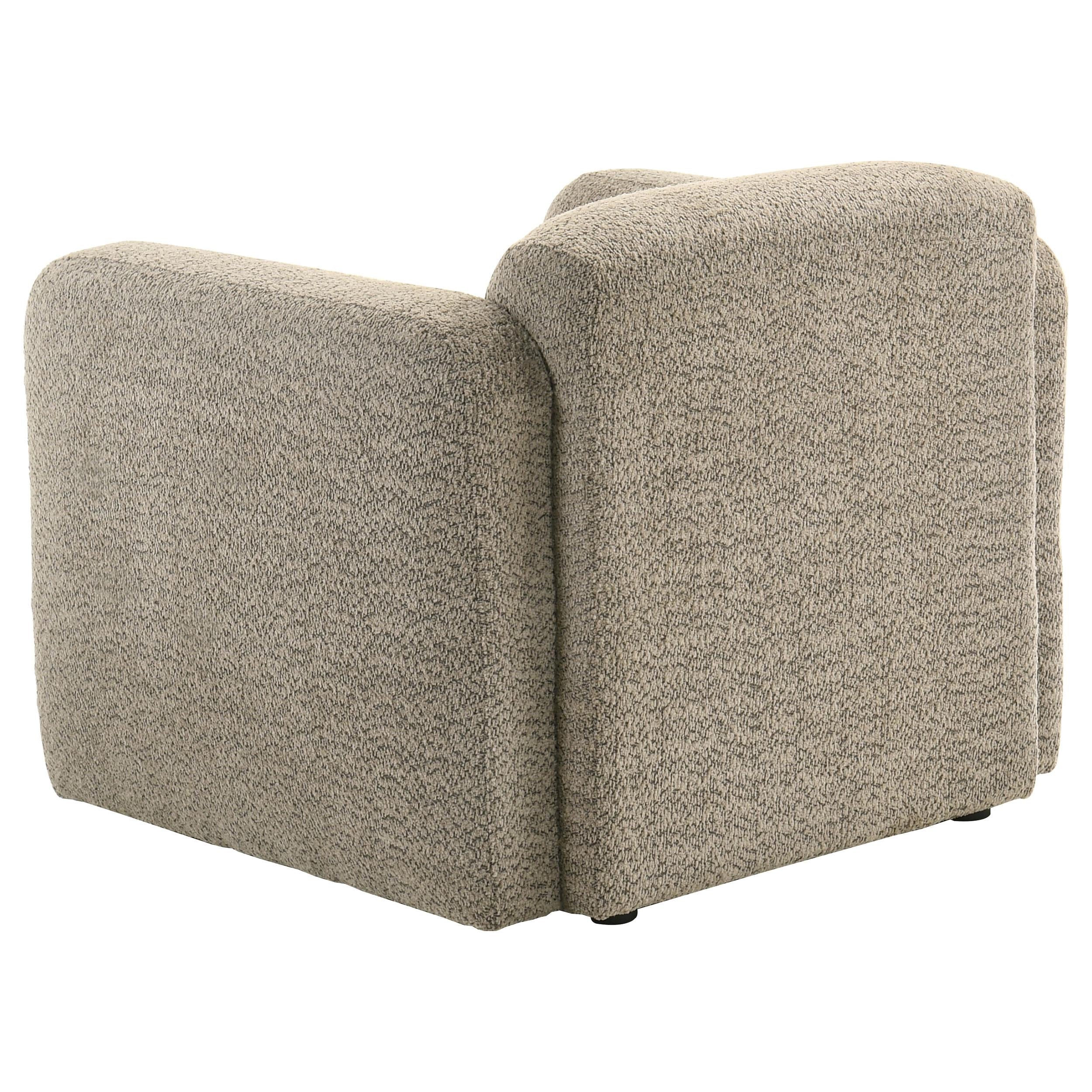 Dorset 3-piece Upholstered Round Track Arm Sofa Set Brown - 509814-S3