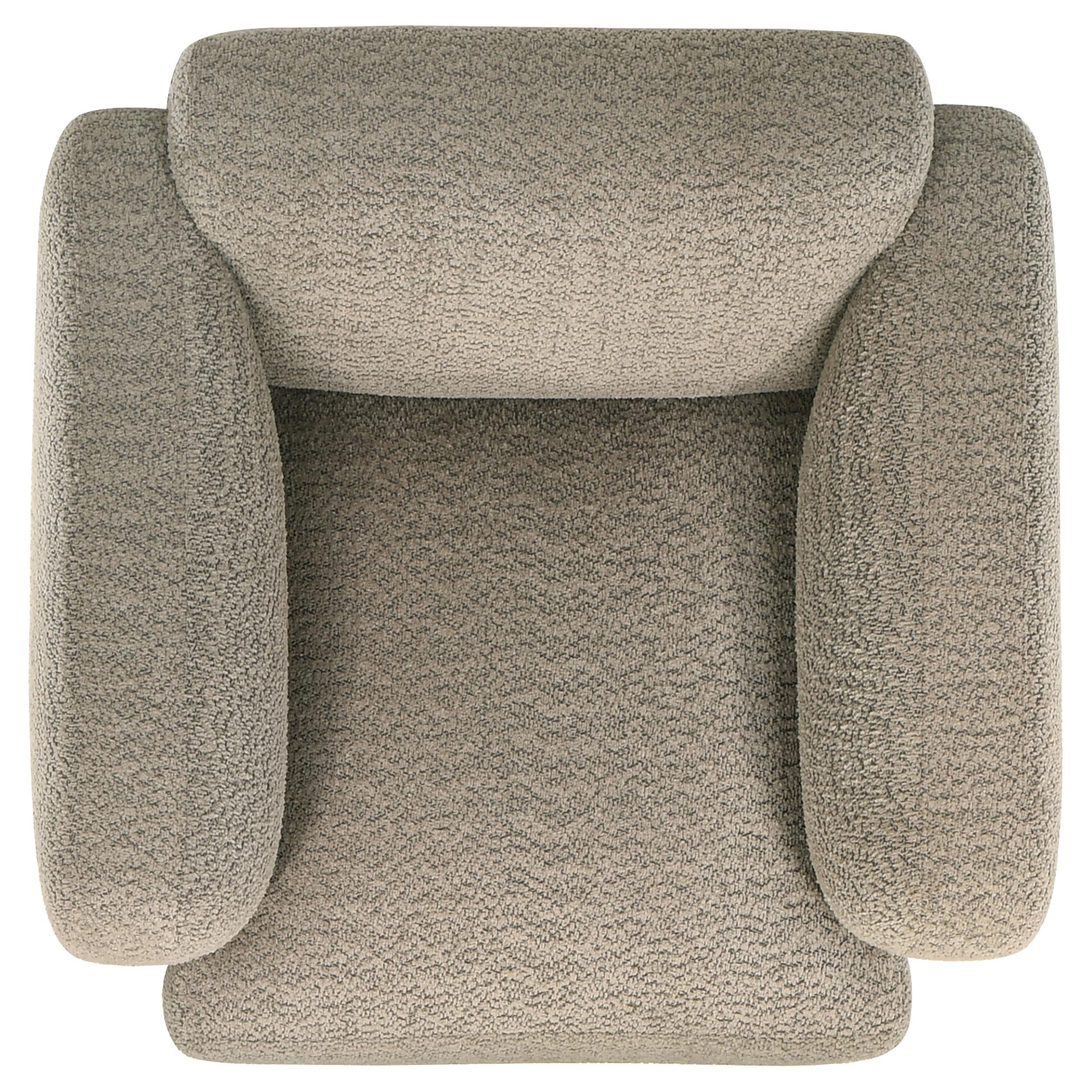 Dorset 3-piece Upholstered Round Track Arm Sofa Set Brown - 509814-S3