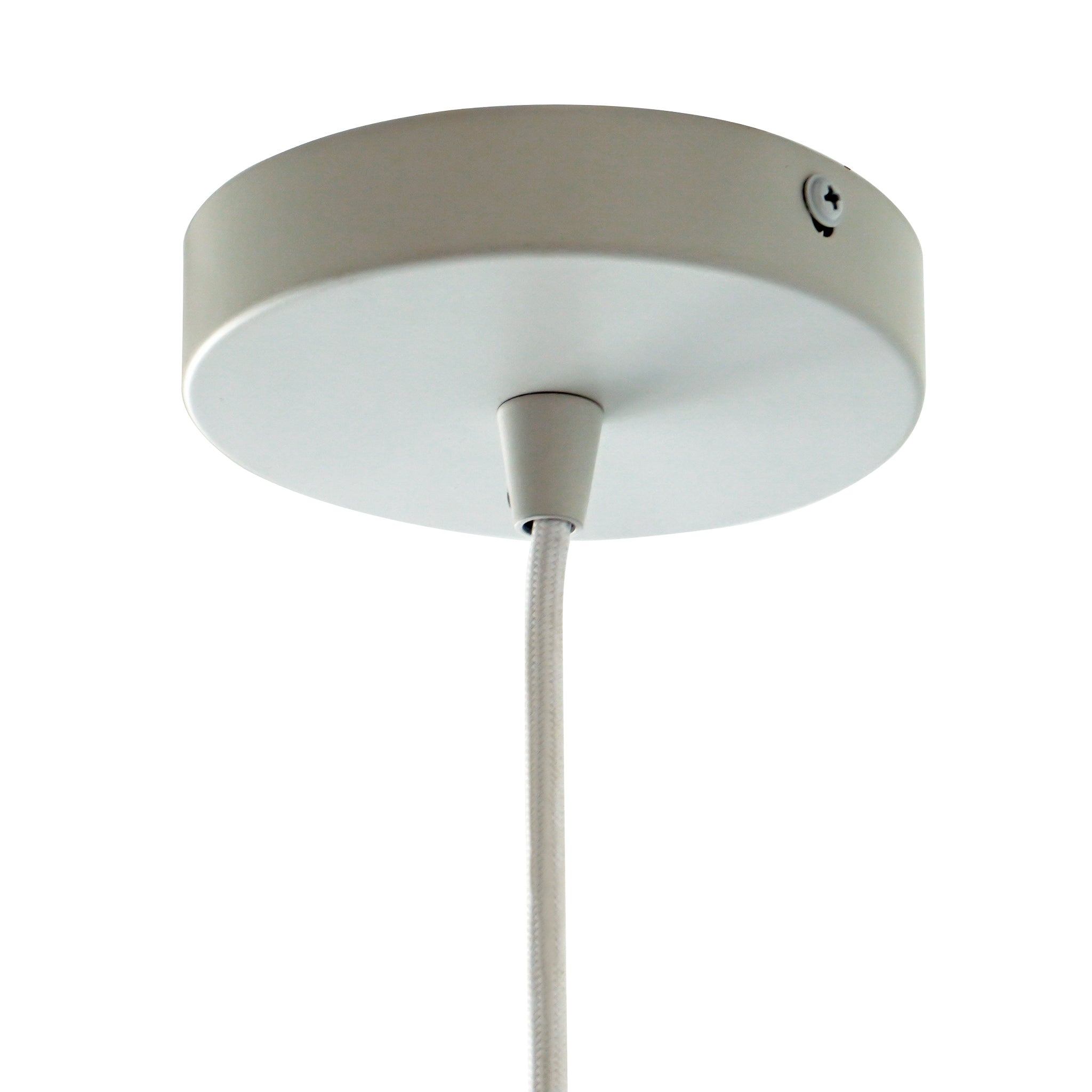 Dorset Pendant Lamp - White and Natural/Terracotta - PNL04102401