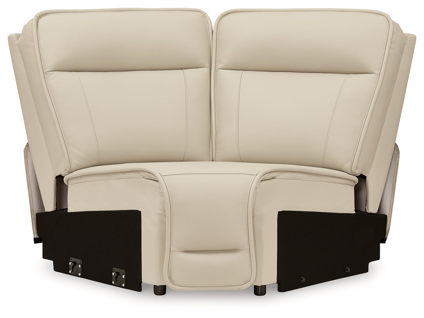 Double Deal Almond 4-Piece Reclining Sectional - U13001S6
