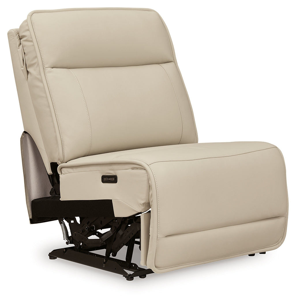 Double Deal Almond Power Armless Recliner - U1300131