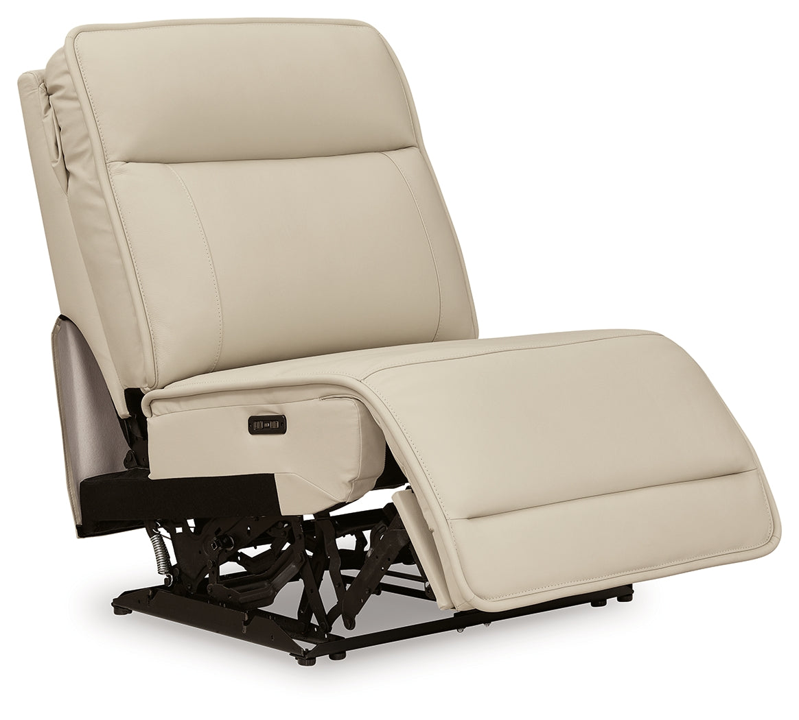 Double Deal Almond Power Armless Recliner - U1300131