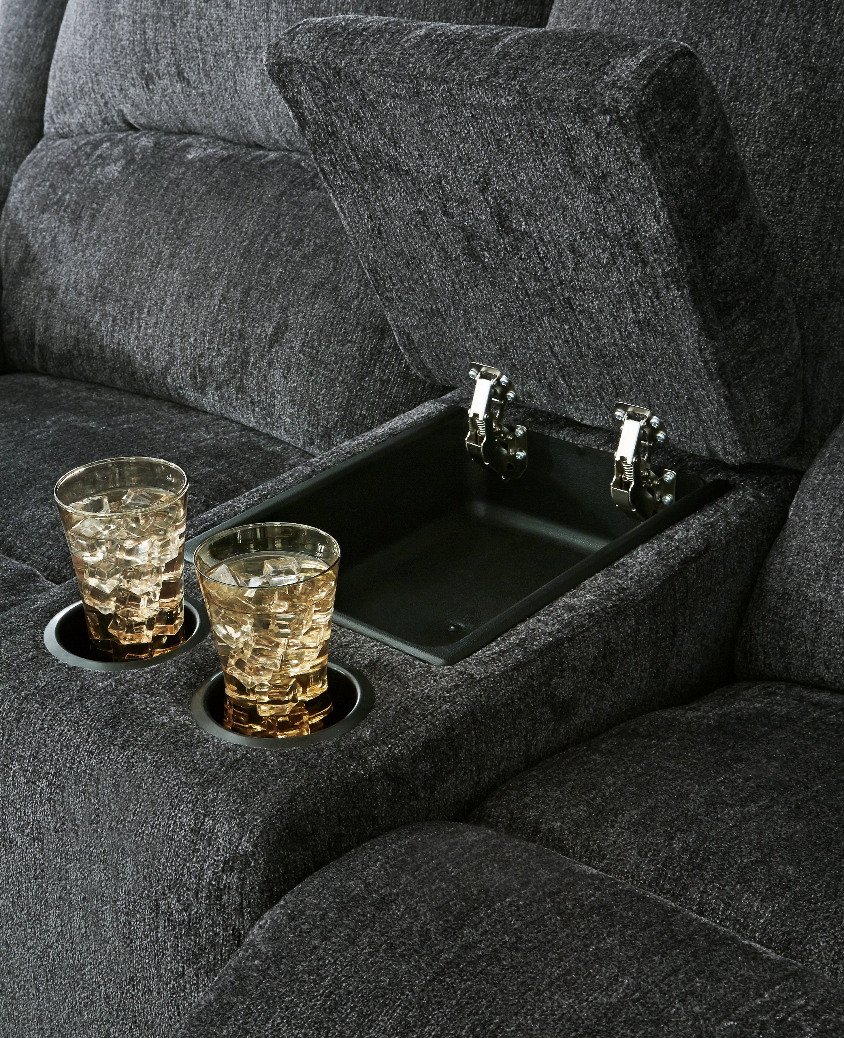 Draycoll Slate Reclining Loveseat with Console and Recliner - 76504U7