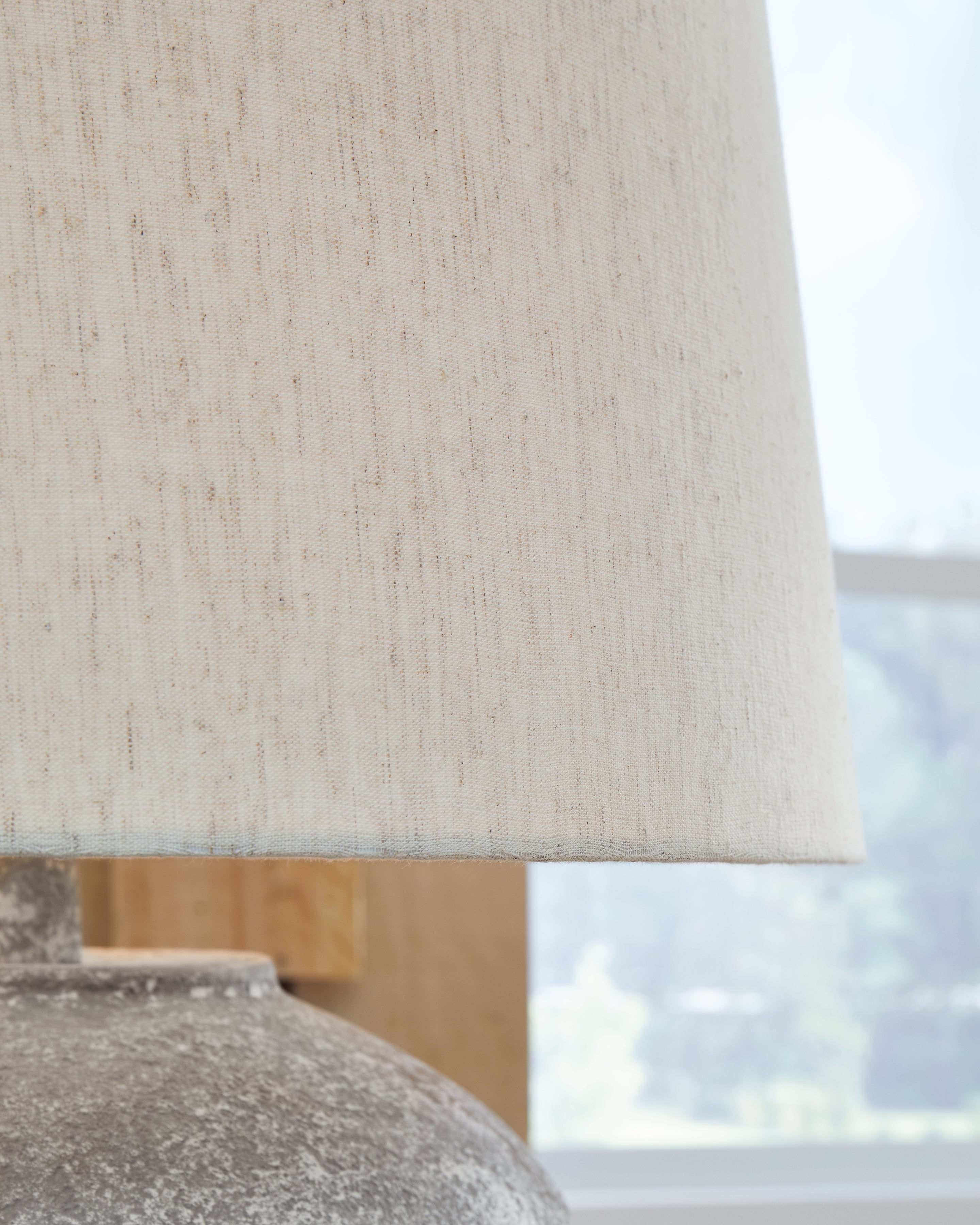 Dreward 2-Piece Table Lamp Set in Distressed Gray - PKG015581