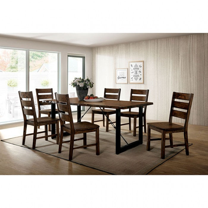 Dulce Walnut/Black 6-Piece Dining Room Set