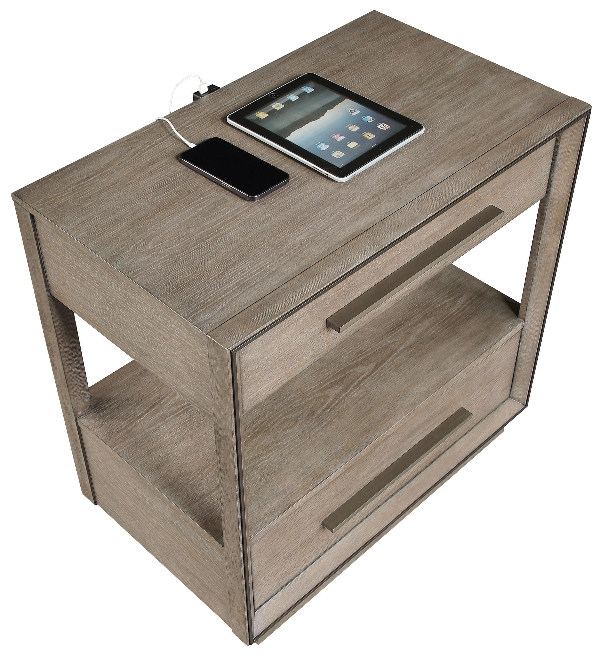 Durango 2-drawer Nightstand Bedside Table Washed Oak - 223272