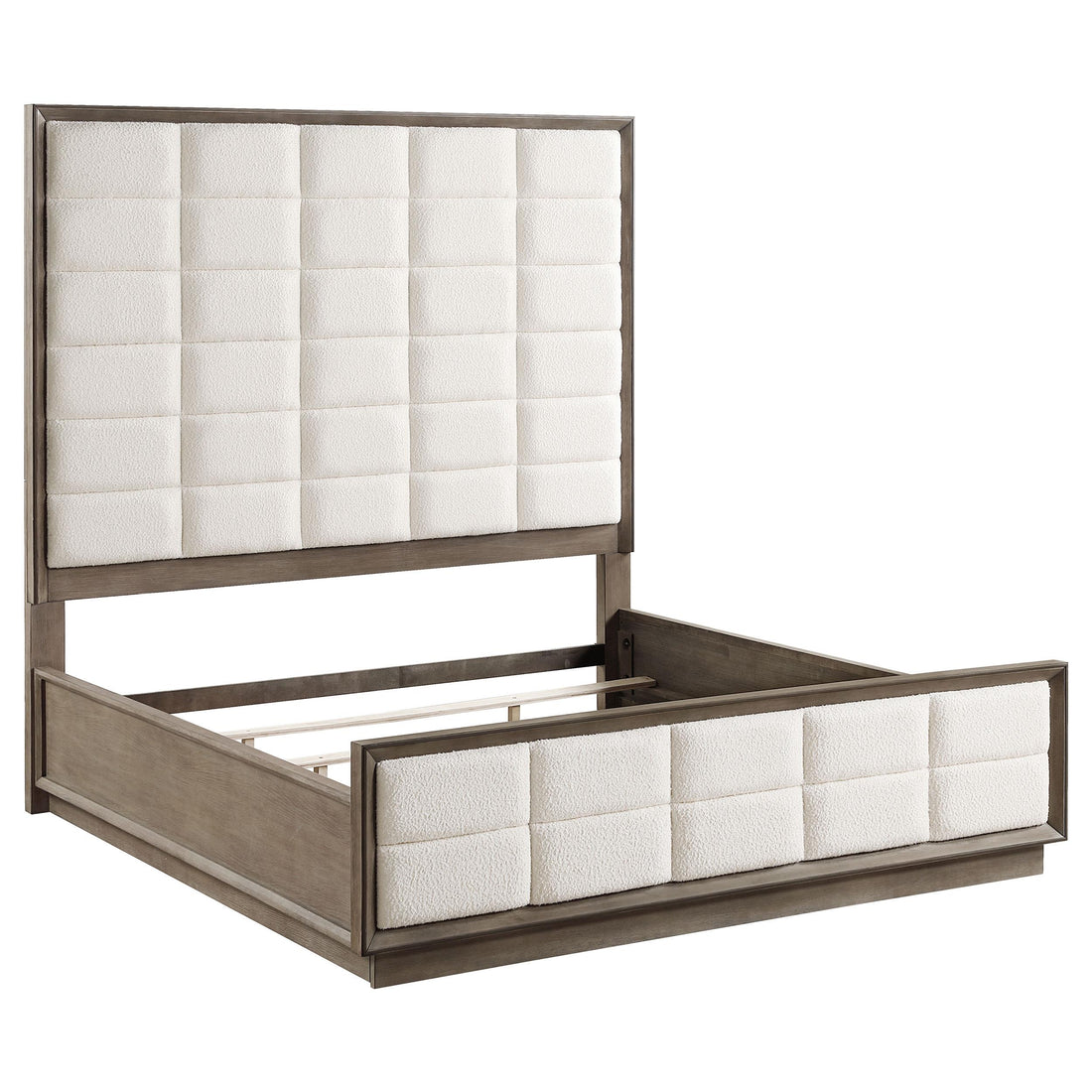 Durango 77-inch California King Panel Bed Washed Oak - 223271KW