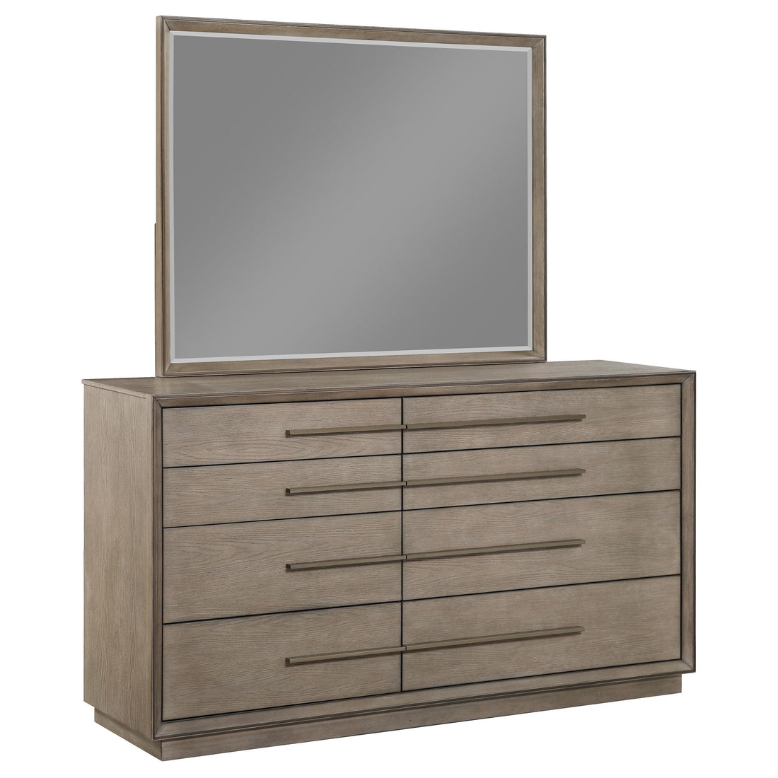 Durango 8-drawer Dresser and Mirror Washed Oak - 223273M