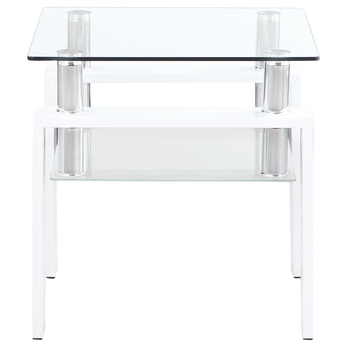Dyer 2-piece Rectangular Coffee and End Table Set White - 703438-S2