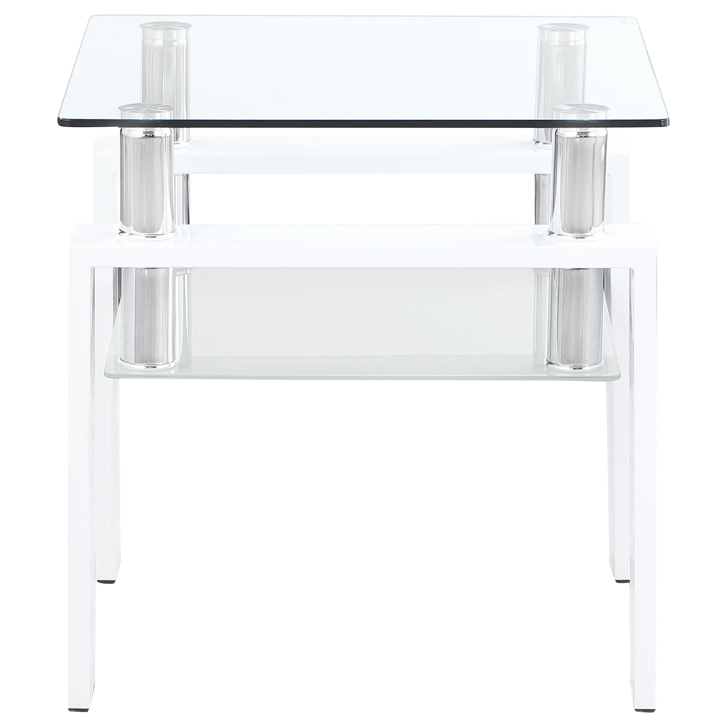 Dyer 3-piece Rectangular Coffee and End Table Set White - 703438-S3